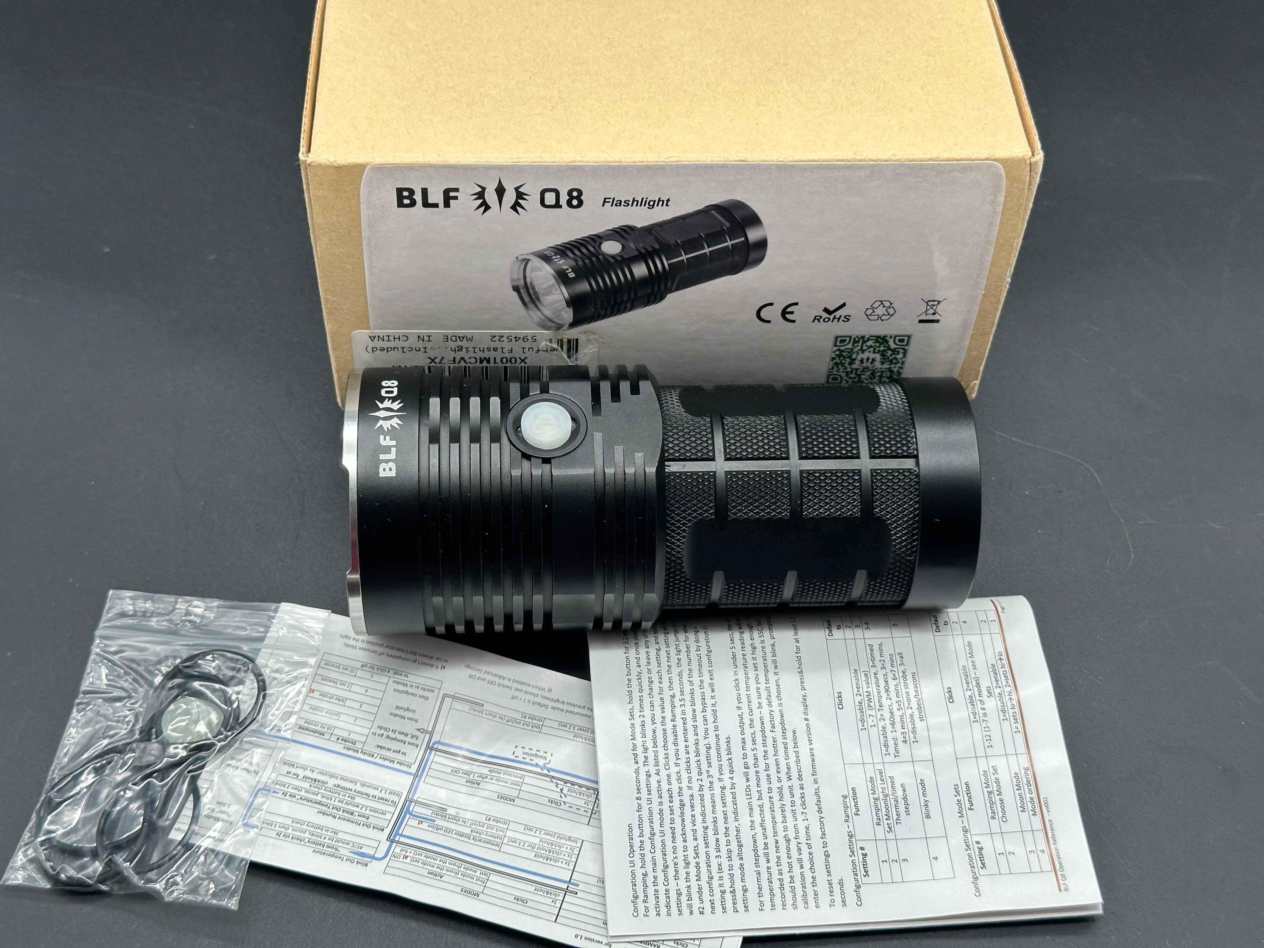 Thorfire BLF Q8 5000 lumen rechargeable flashlight