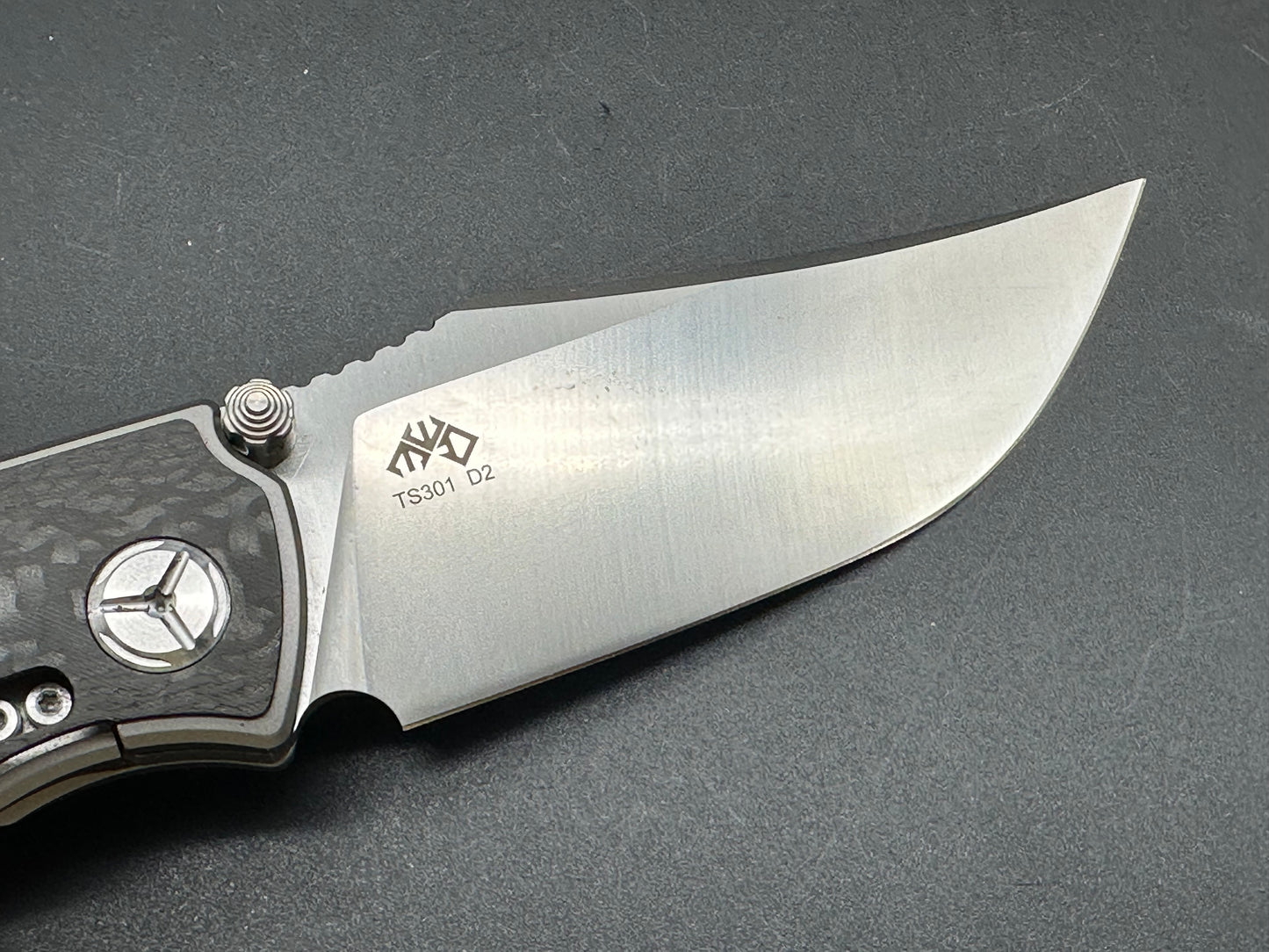 TwoSun TS301 micarta/CF handle w/D2 blade