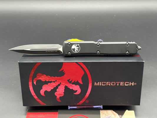 Microtech MagnaCut Ultratech D/E OTF Automatic Knife (3.4" Black)