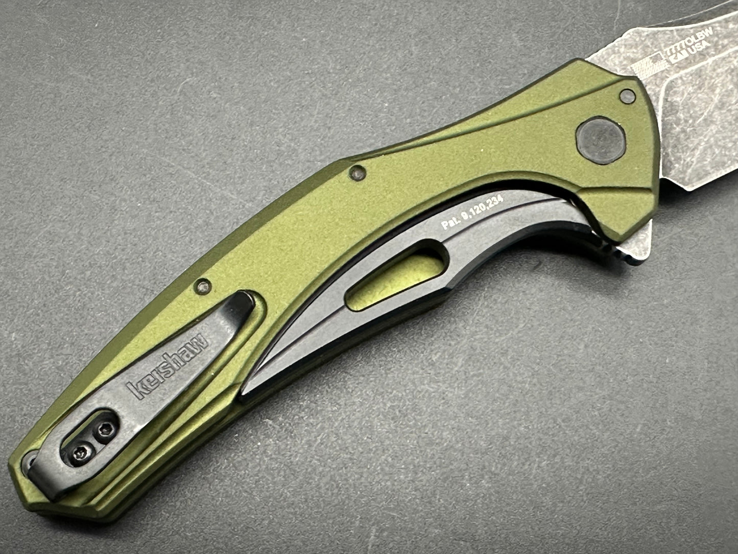 Kershaw Bareknuckle Sub-Frame Lock Knife OD Green (3.5" BlackWash)