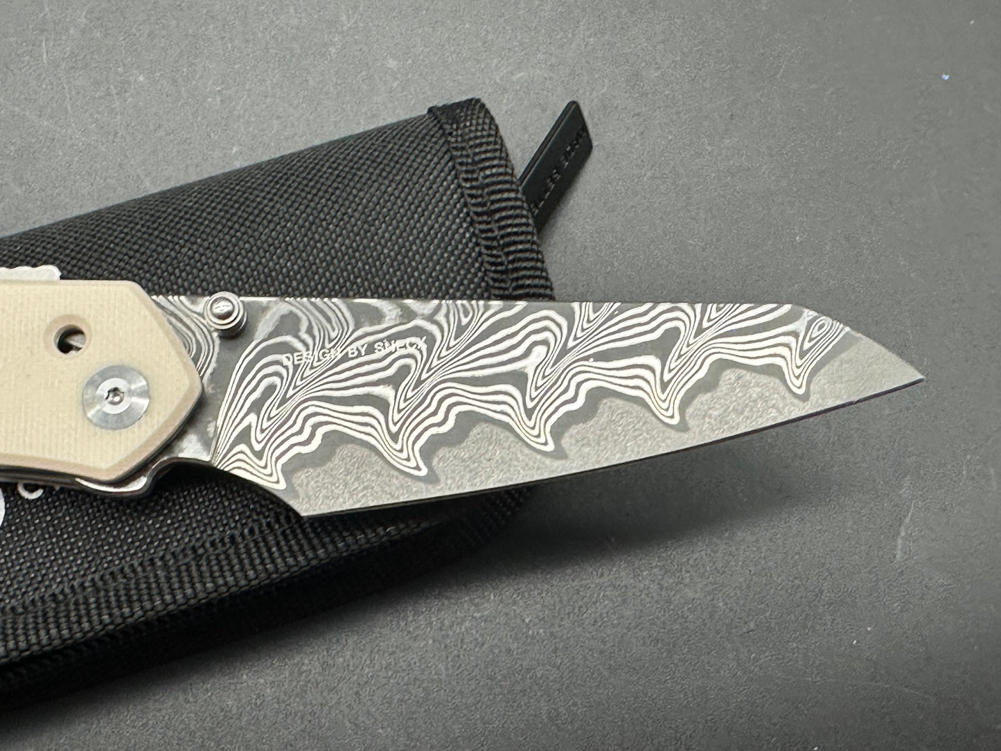 CIVIVI Vision FG Superlock Knife Ivory G-10 (3.5" Damascus)