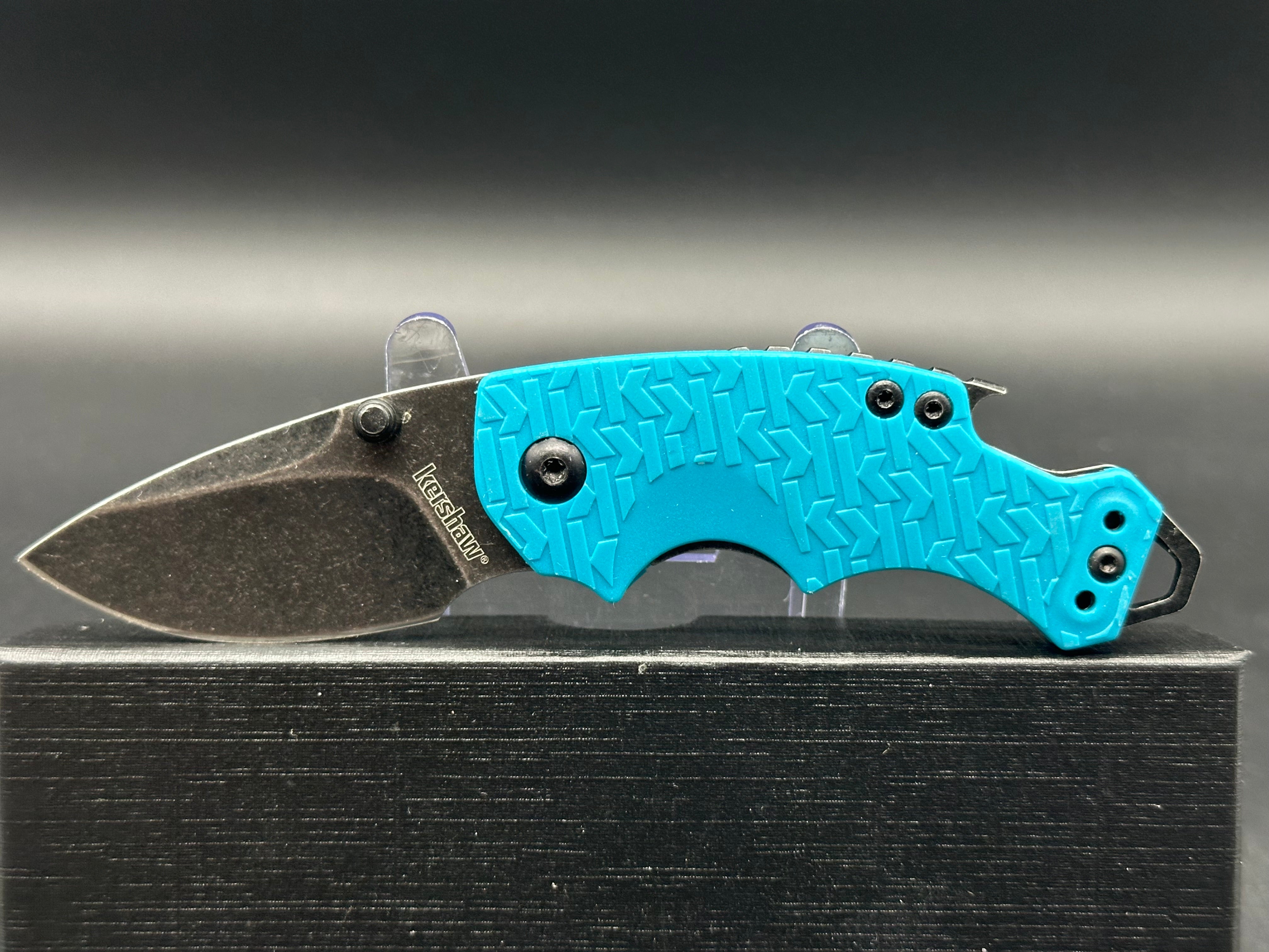 Kershaw Shuffle Liner Lock Knife Teal (2.375" BlackWash)