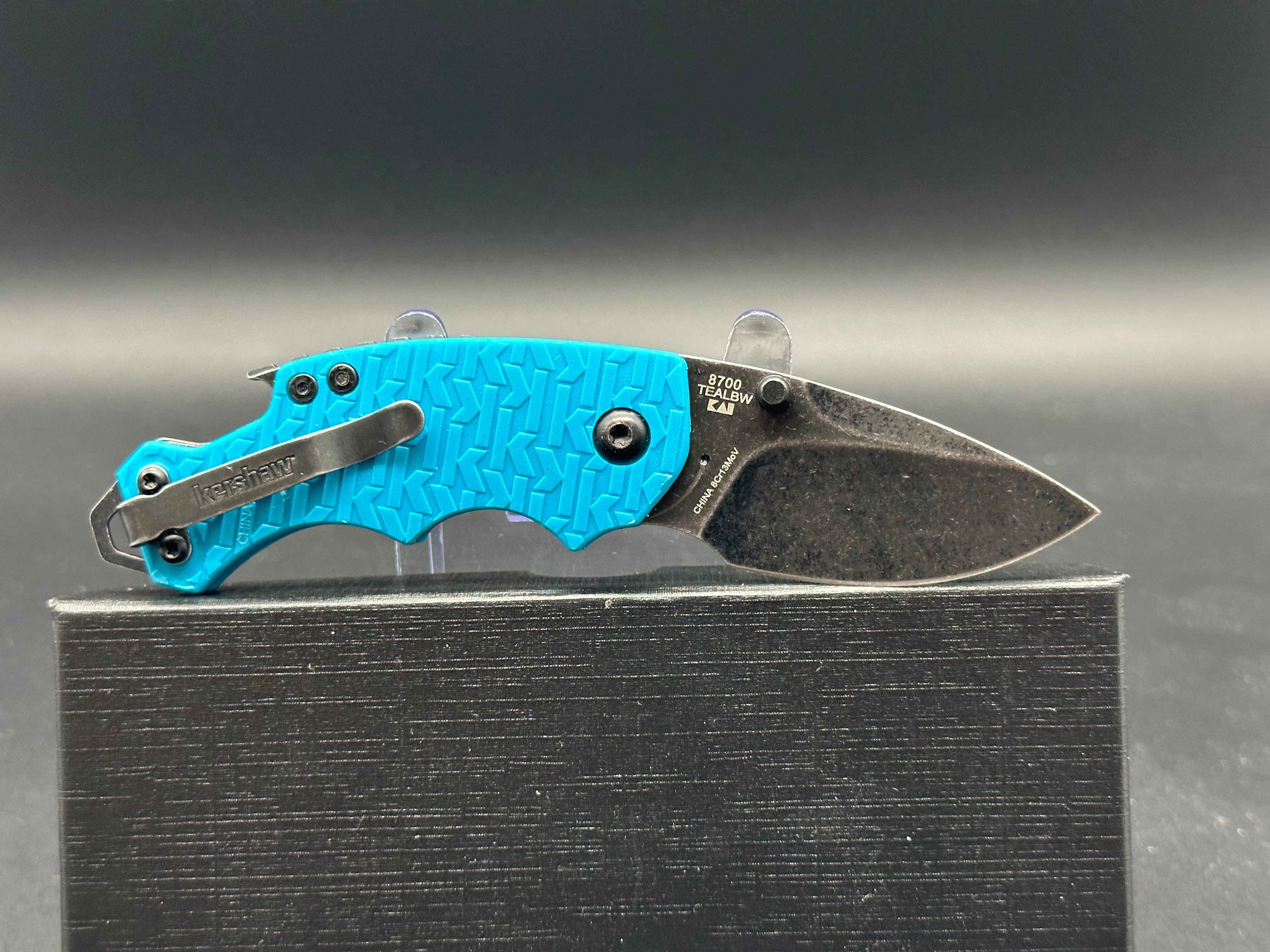 Kershaw Shuffle Liner Lock Knife Teal (2.375" BlackWash)