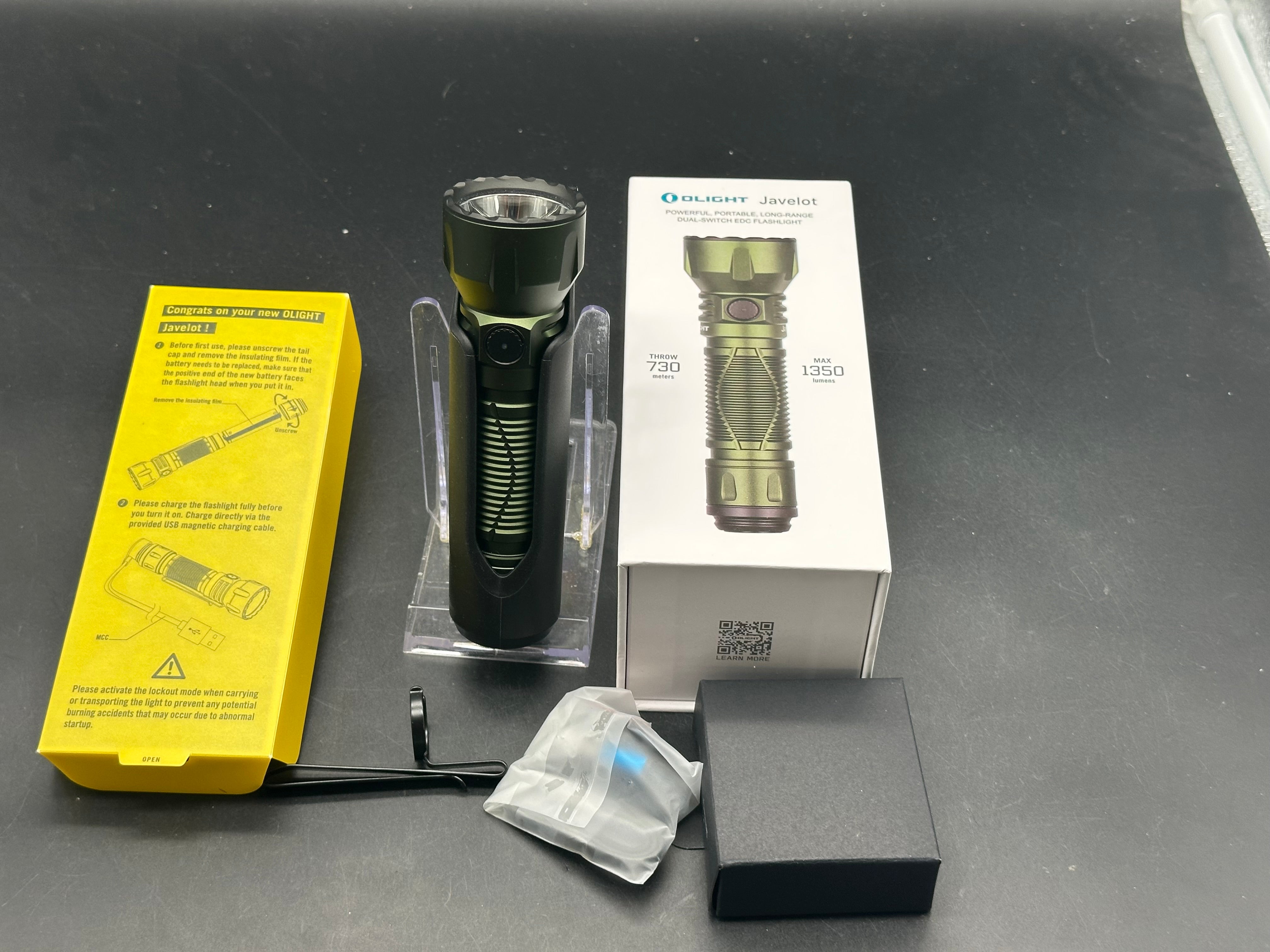 Olight Javelot Long Range Flashlight OD Green Aluminum (1350 Lumens)