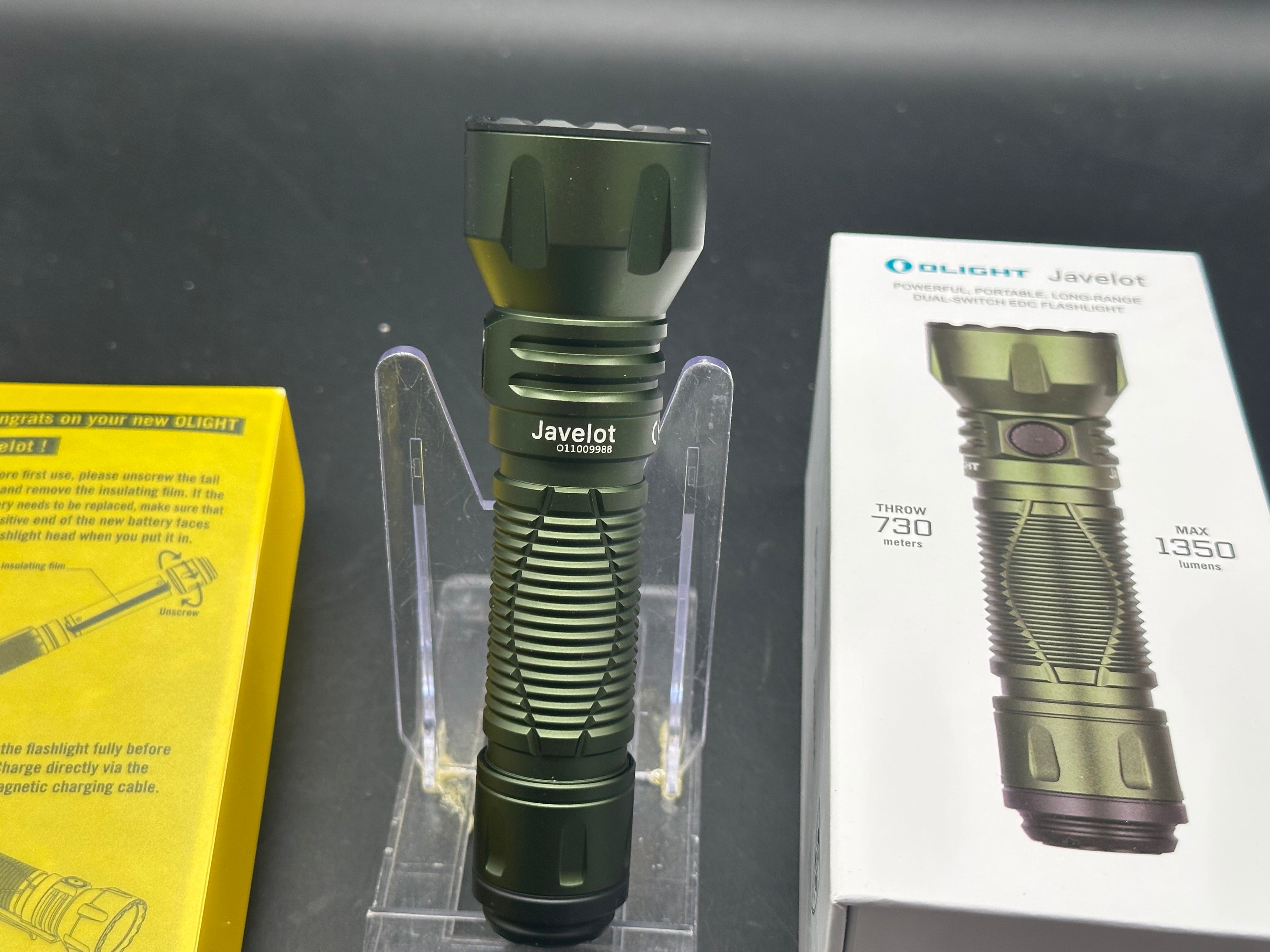 Olight Javelot Long Range Flashlight OD Green Aluminum (1350 Lumens)