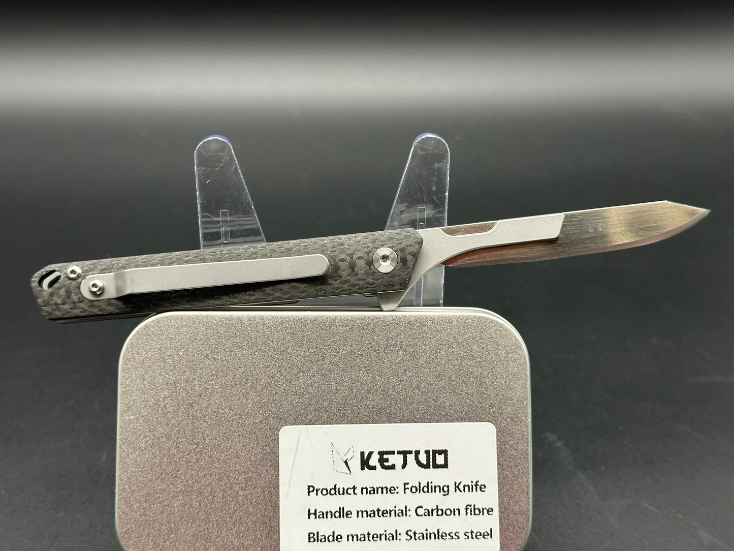 Ketuo folding scalpel Carbon Fiber handle & 10 replacement blades