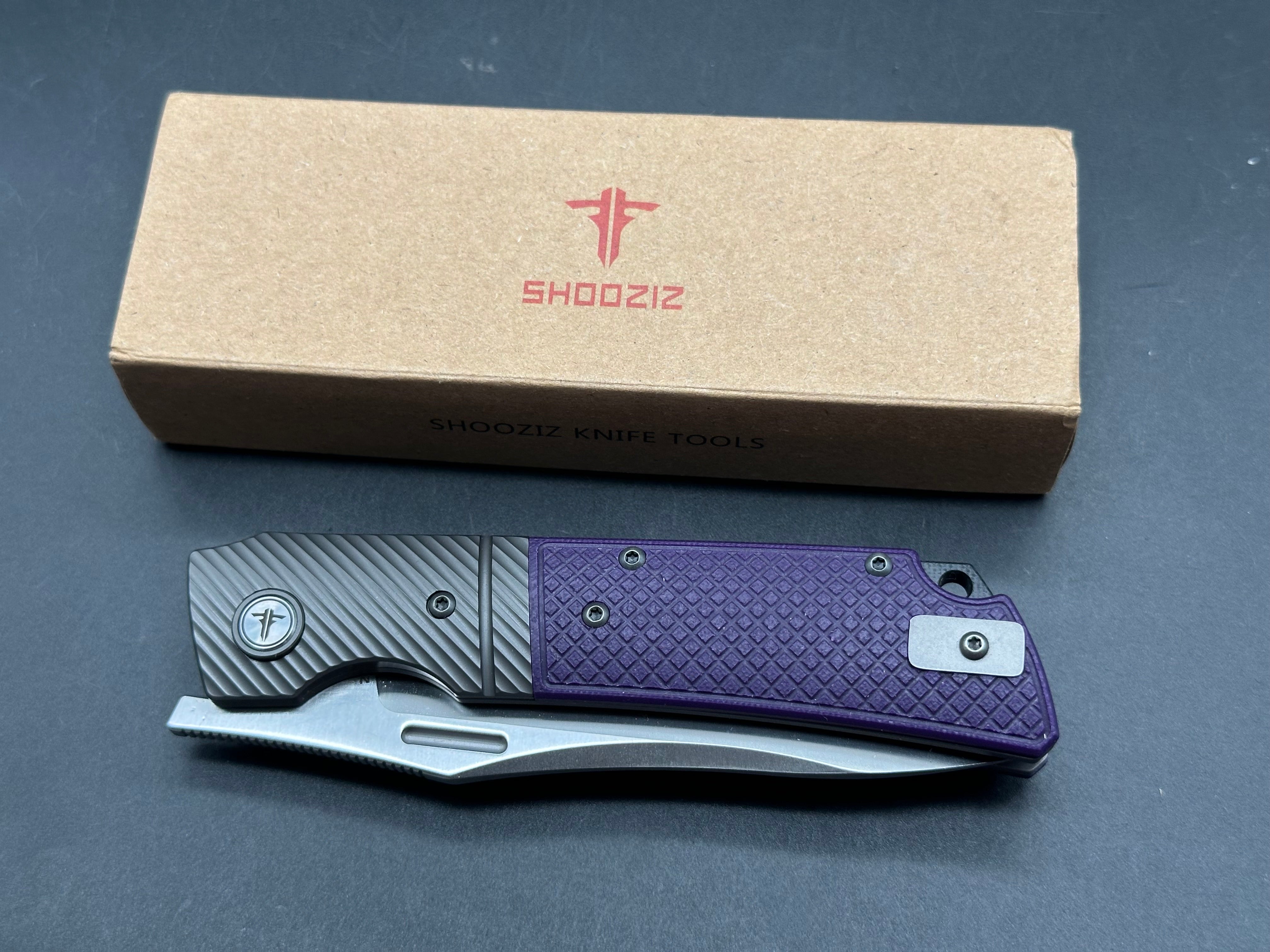 Shooziz XUN 123 PGS steel/G10 handle w/14C28N blade