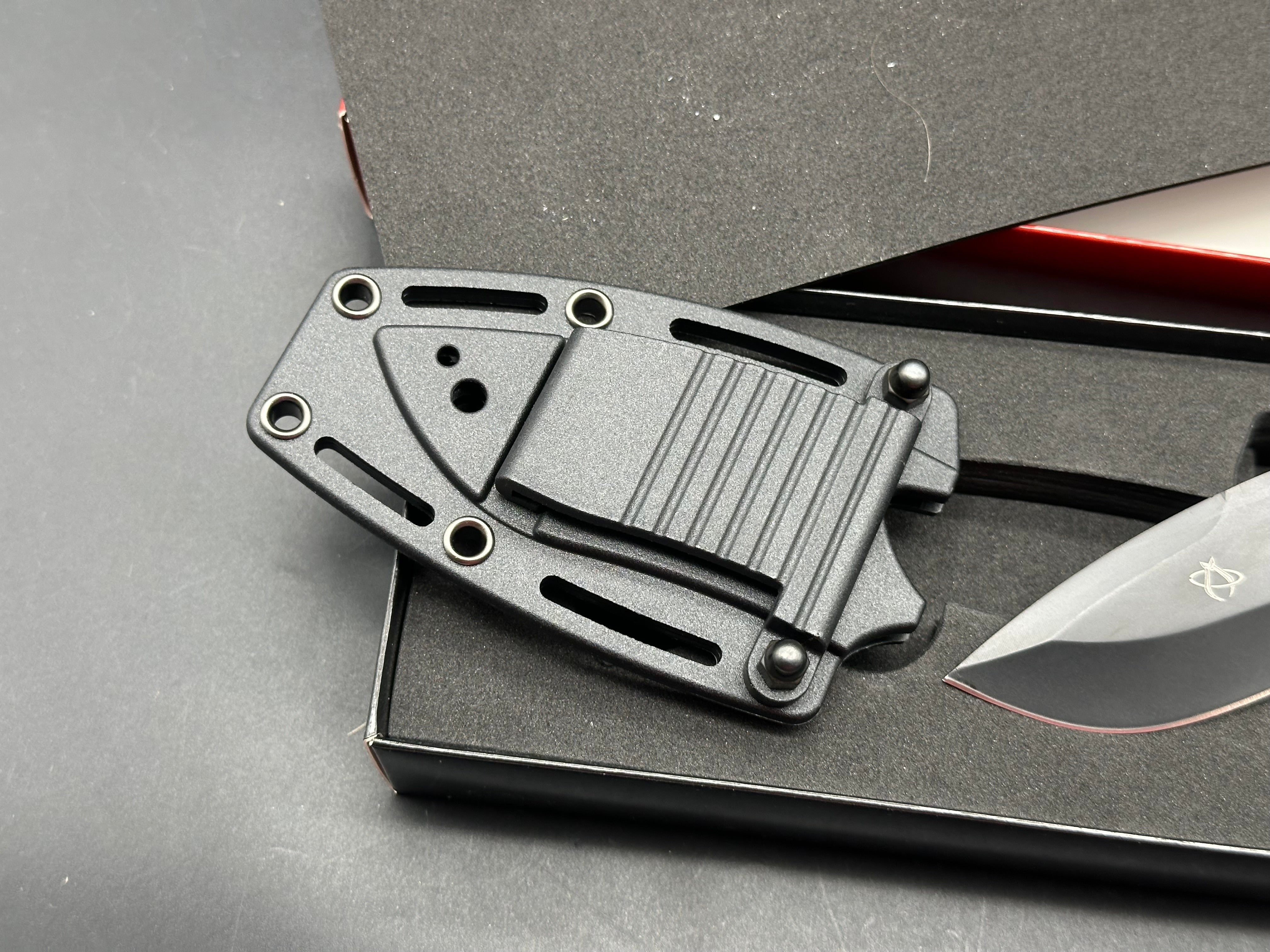 Mantis Seymour Fixed Blade Knife Black (3" Black) TA-2