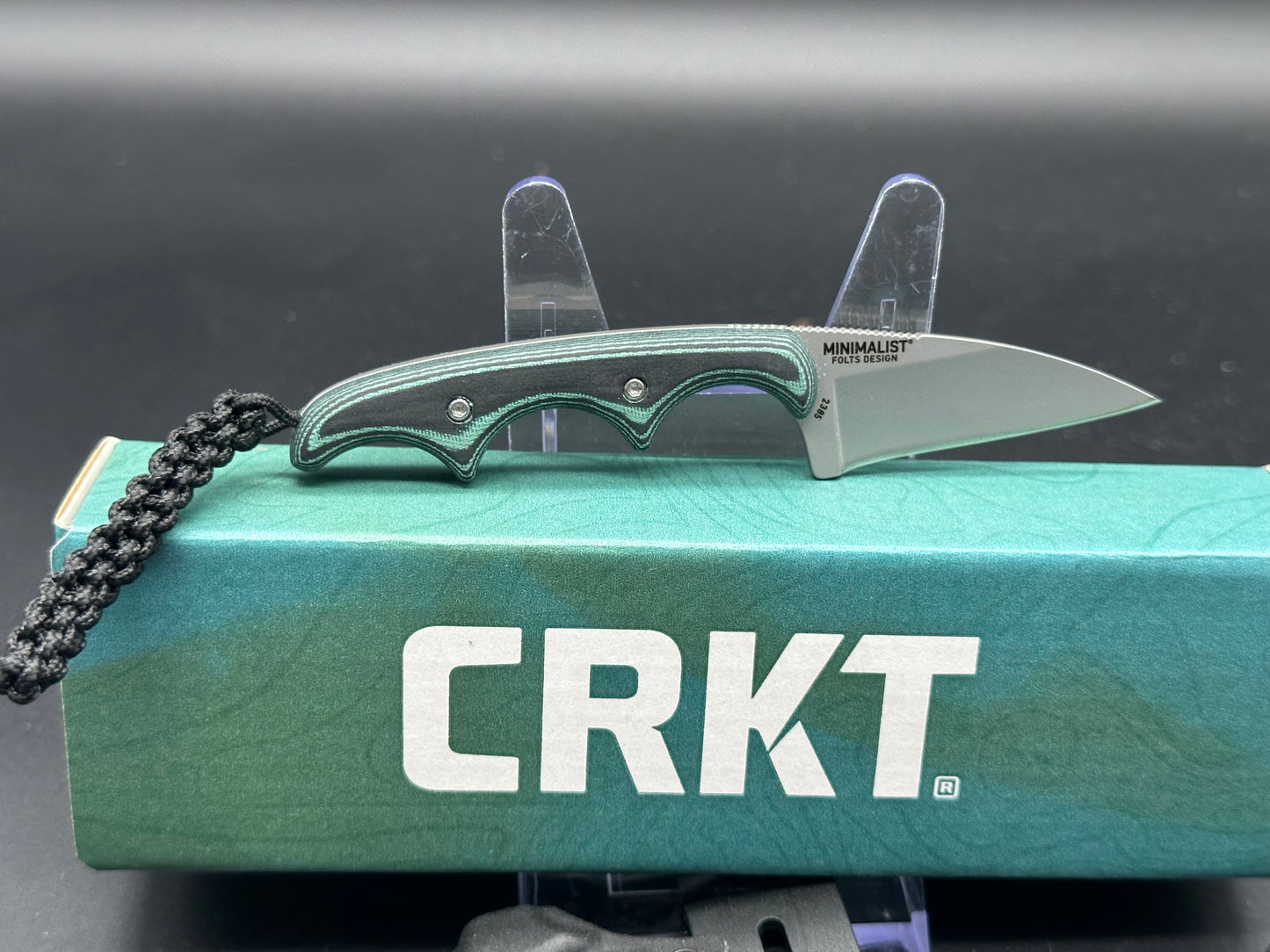 CRKT Folts Minimalist Fixed Blade Neck Knife Micarta (2" Bead Blast)