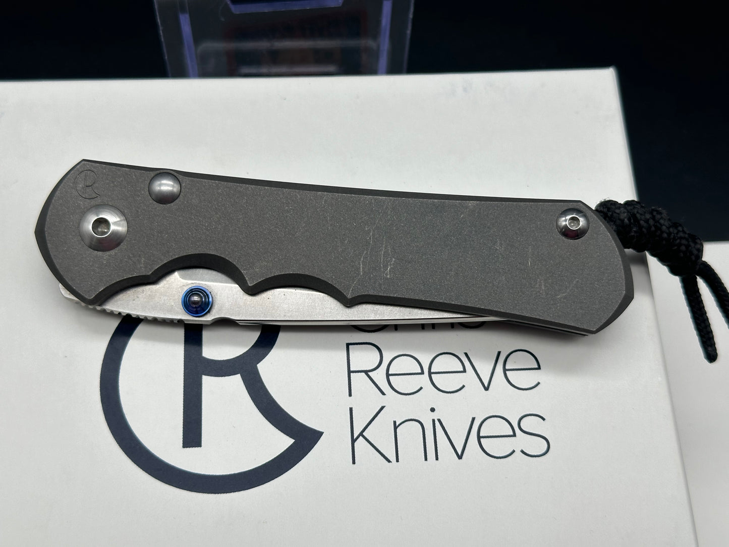 Chris Reeve Knives Large Inkosi Tanto Frame Lock Knife (3.5" Stonewash) CRK