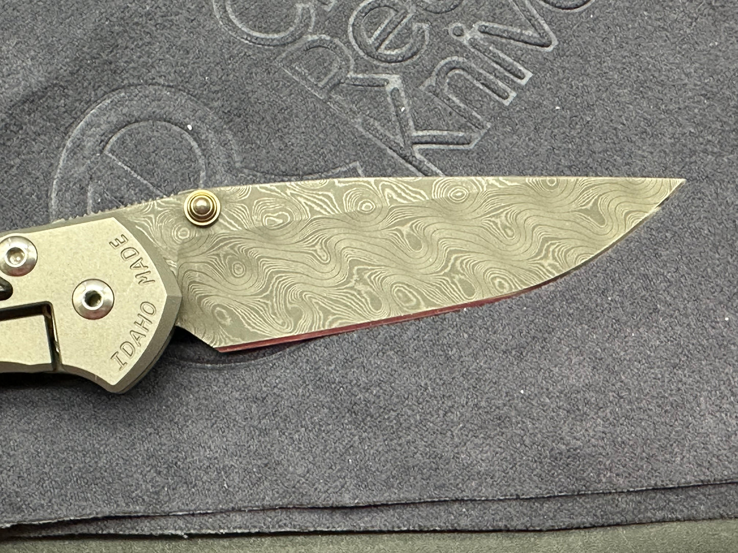 Chris Reeve Small Sebenza 31 Knife Bog Oak Knife Double Lug (2.94" Damascus)