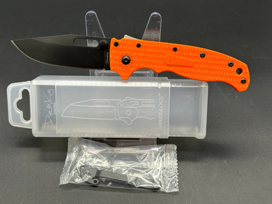 Demko AD20.5 Shark-Lock Knife Orange Grivory (3.2" Black DLC)