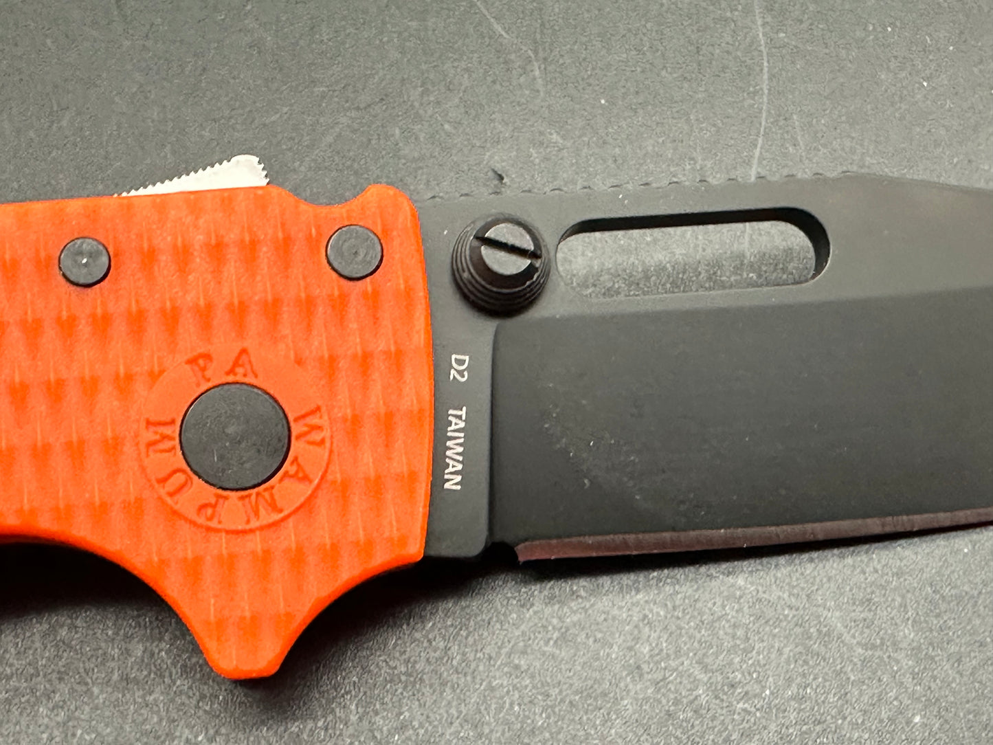 Demko AD20.5 Shark-Lock Knife Orange Grivory (3.2" Black DLC)