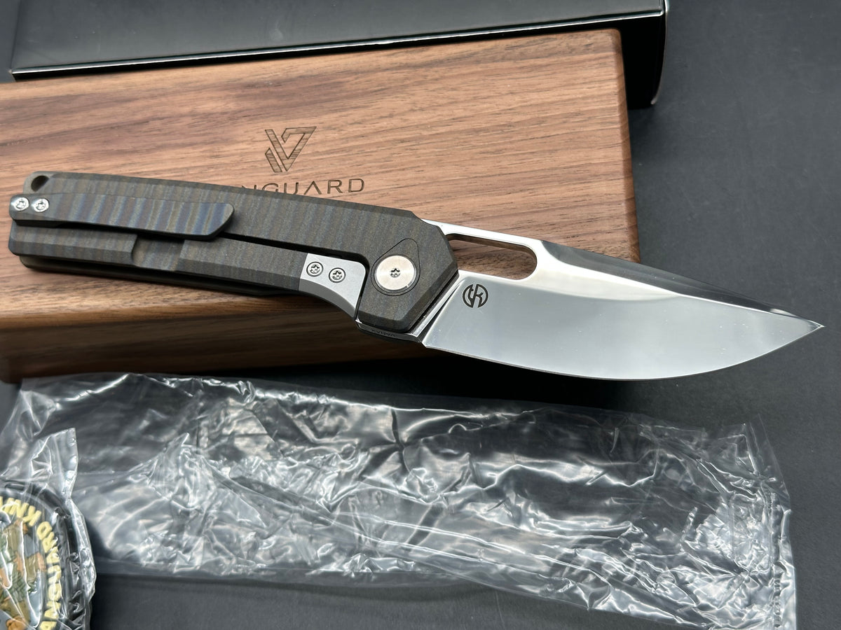 VANGUARD BREAKER INTEGRAL FLAME TITANIUM HANDLE SUPER-MIRROR VANAX BLADE