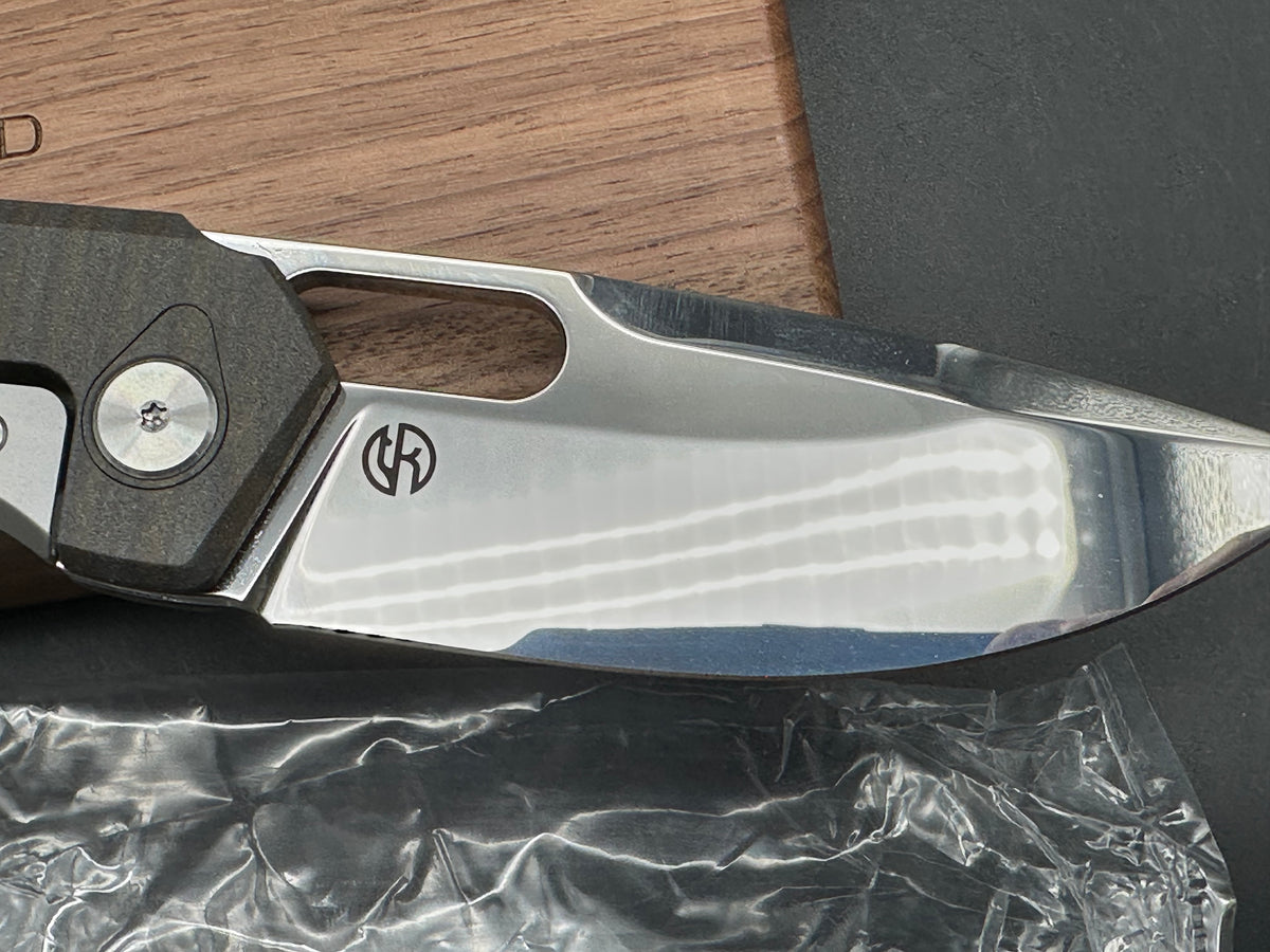 VANGUARD BREAKER INTEGRAL FLAME TITANIUM HANDLE SUPER-MIRROR VANAX BLADE