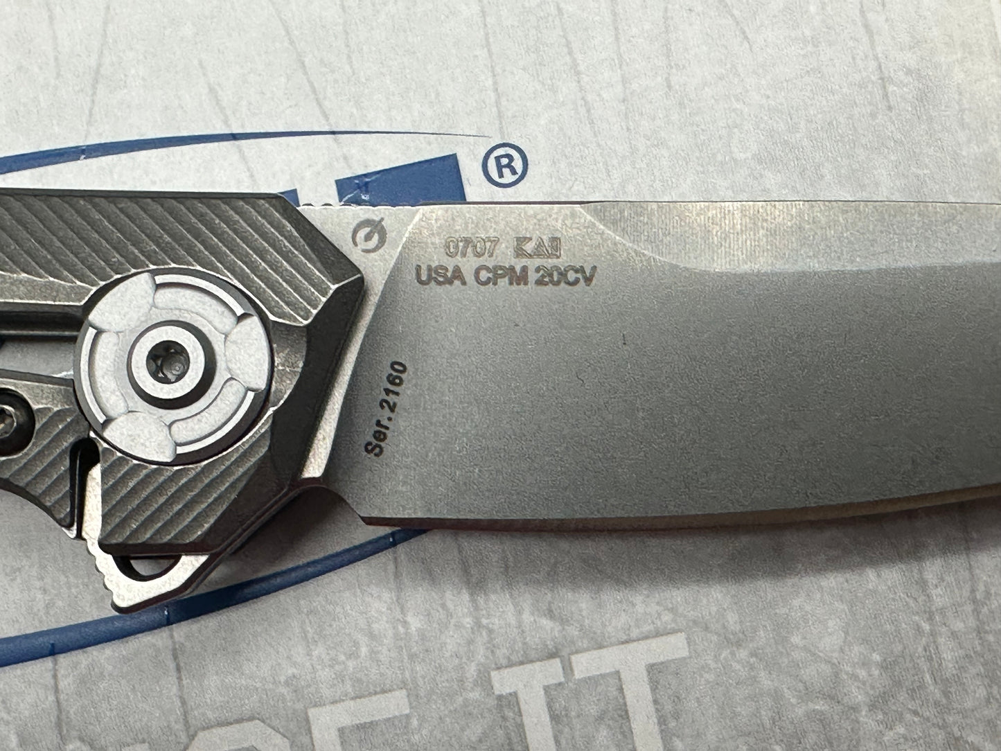 Zero Tolerance 0707 Frame Lock Knife Carbon Fiber (3.5" Stonewash 20CV)