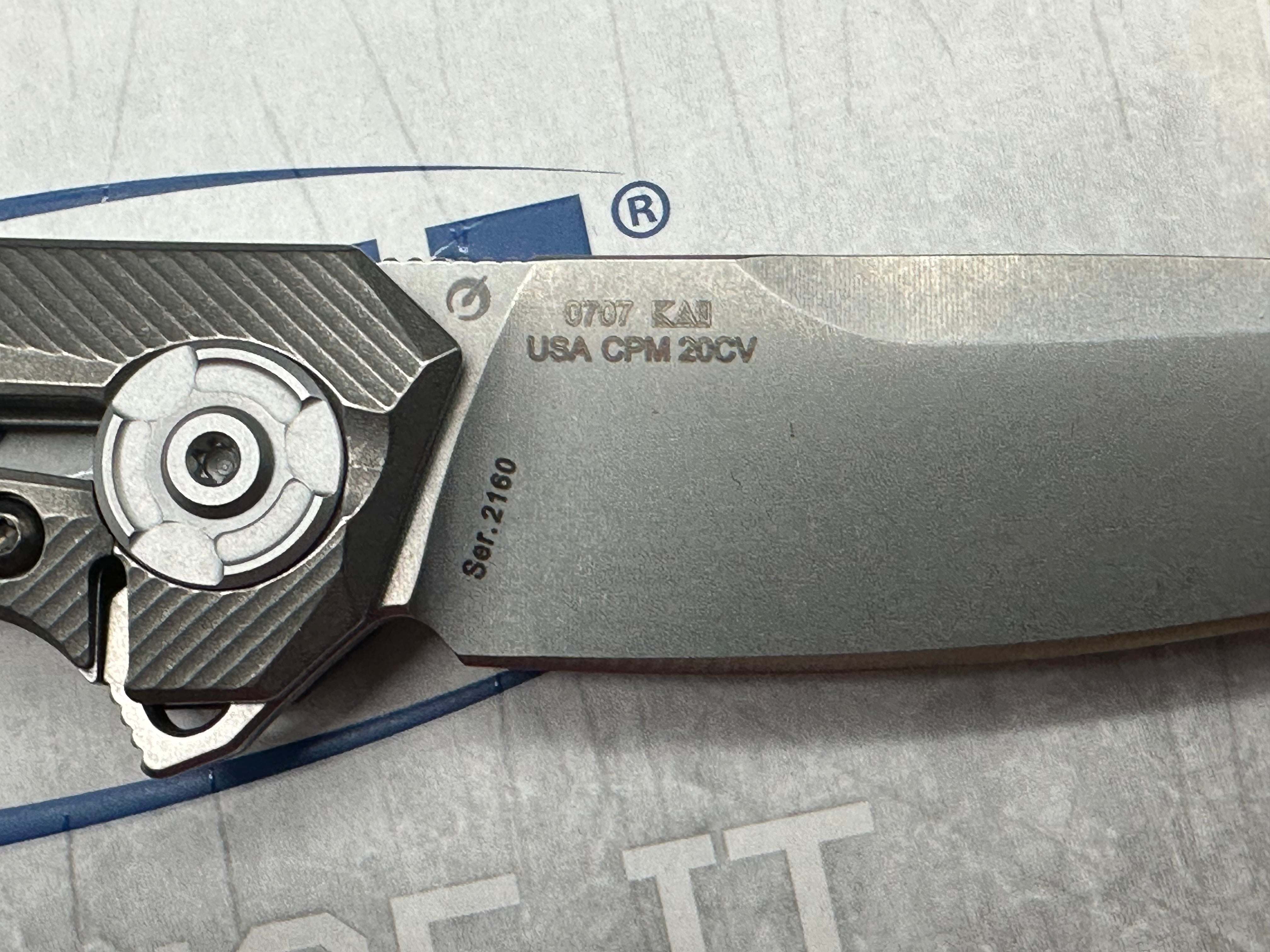 Zero Tolerance 0707 Frame Lock Knife Carbon Fiber (3.5" Stonewash 20CV)