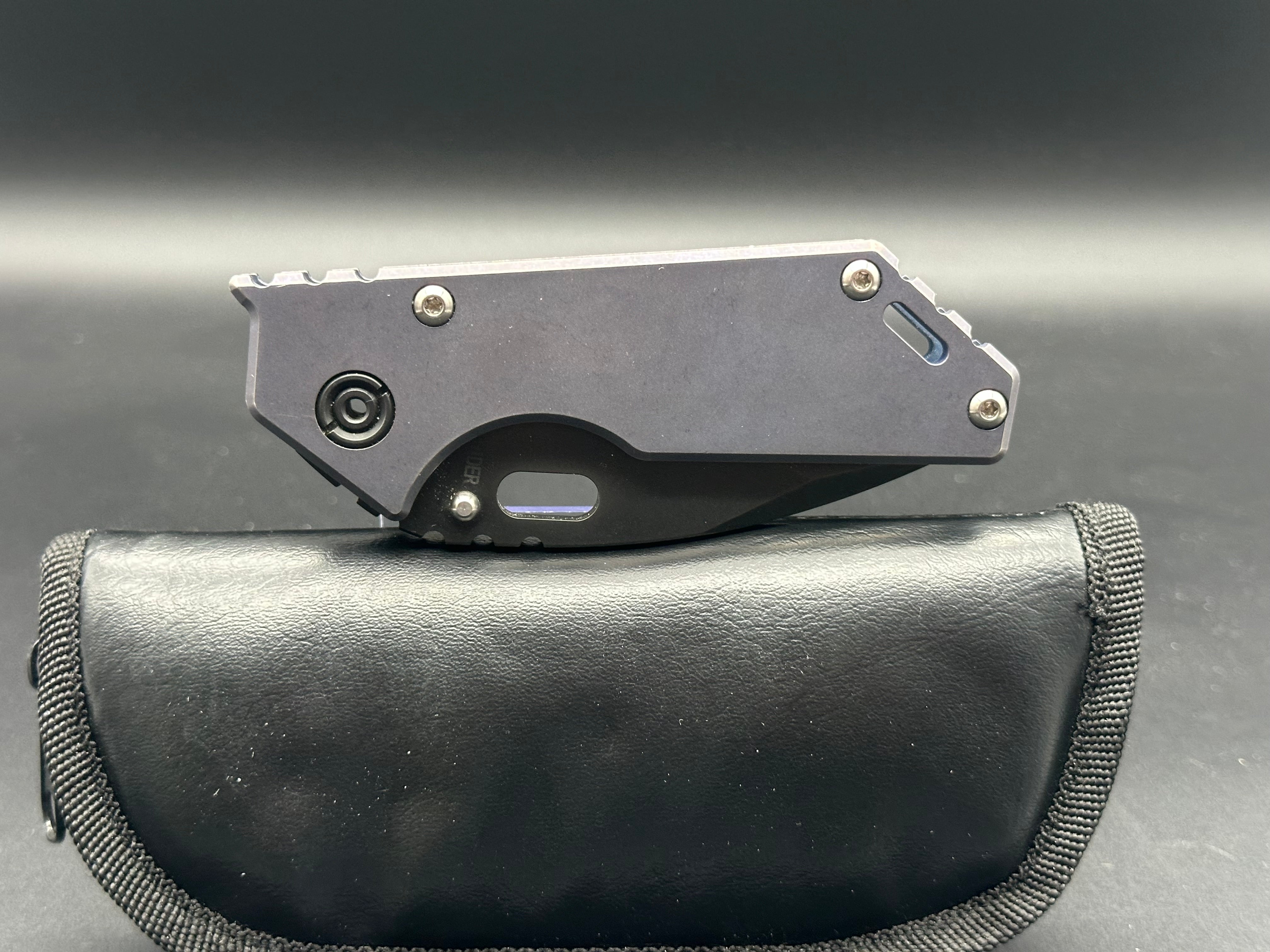 Strider .75 AR  blue titanium handle S45VN blade