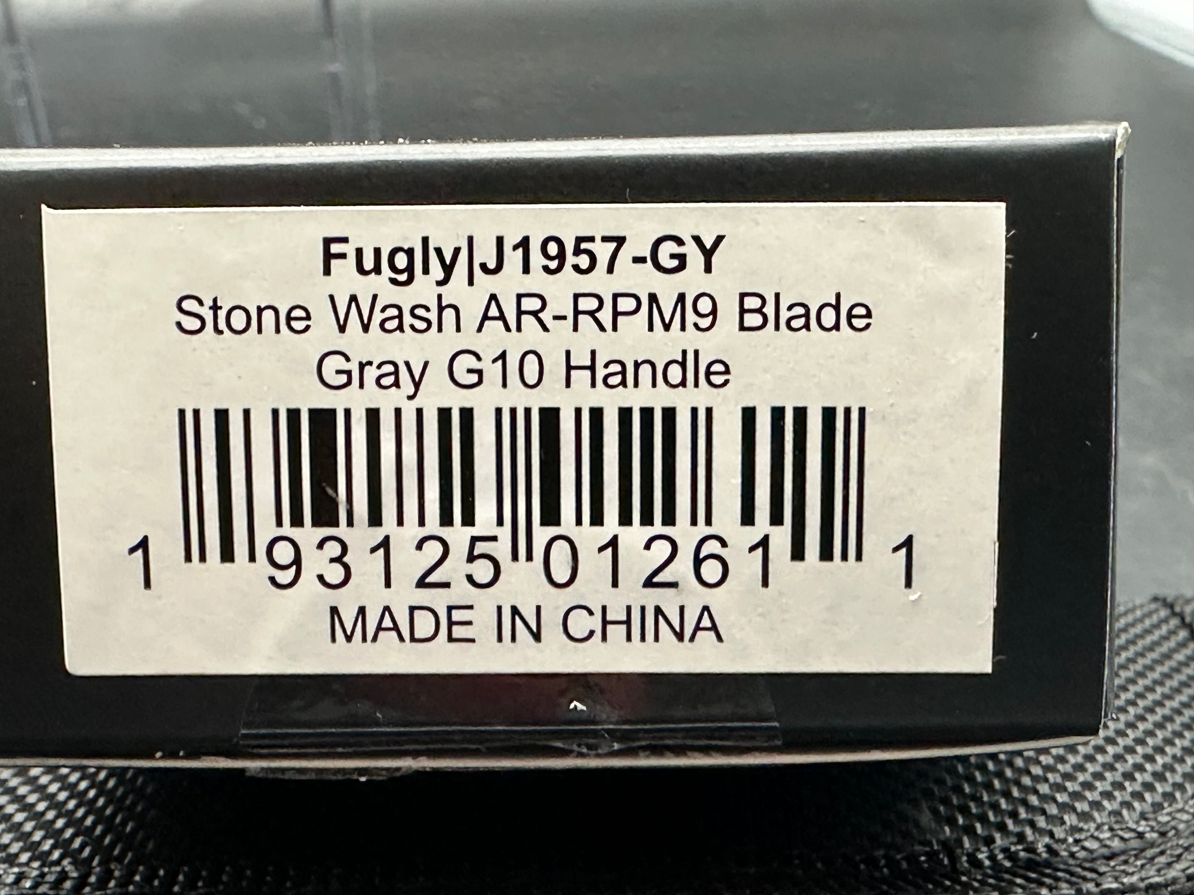 CJRB FUGLY GRAY G10 HANDLE AR-RPM9 WHARNCLIFFE PLAIN EDGE