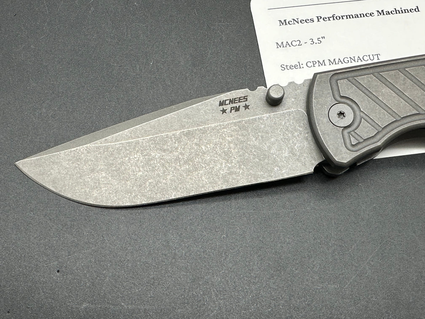 McNees Mac PM2 Atomic Fastback in (hollow grind) magnacut