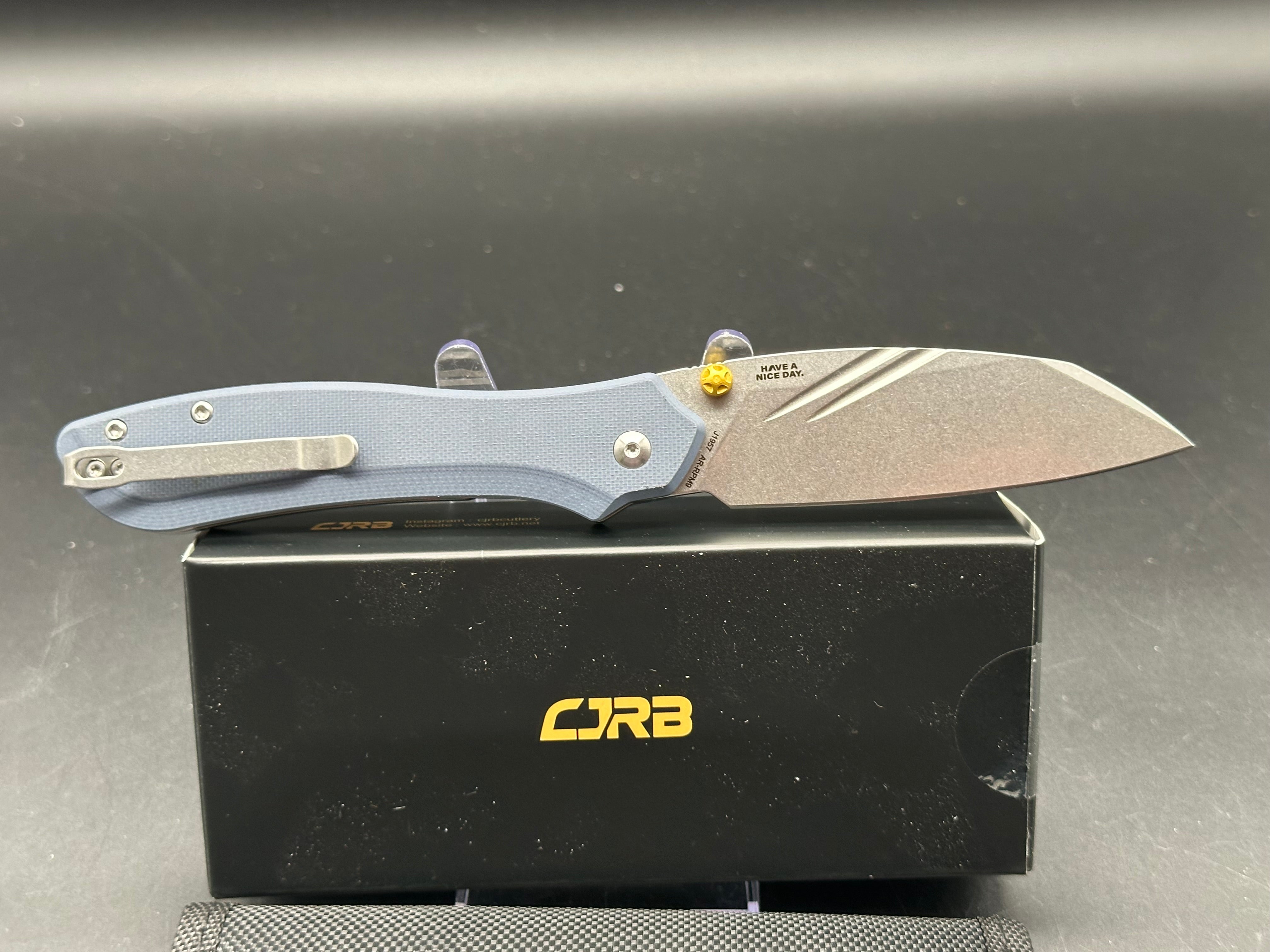 CJRB FUGLY GRAY G10 HANDLE AR-RPM9 WHARNCLIFFE PLAIN EDGE