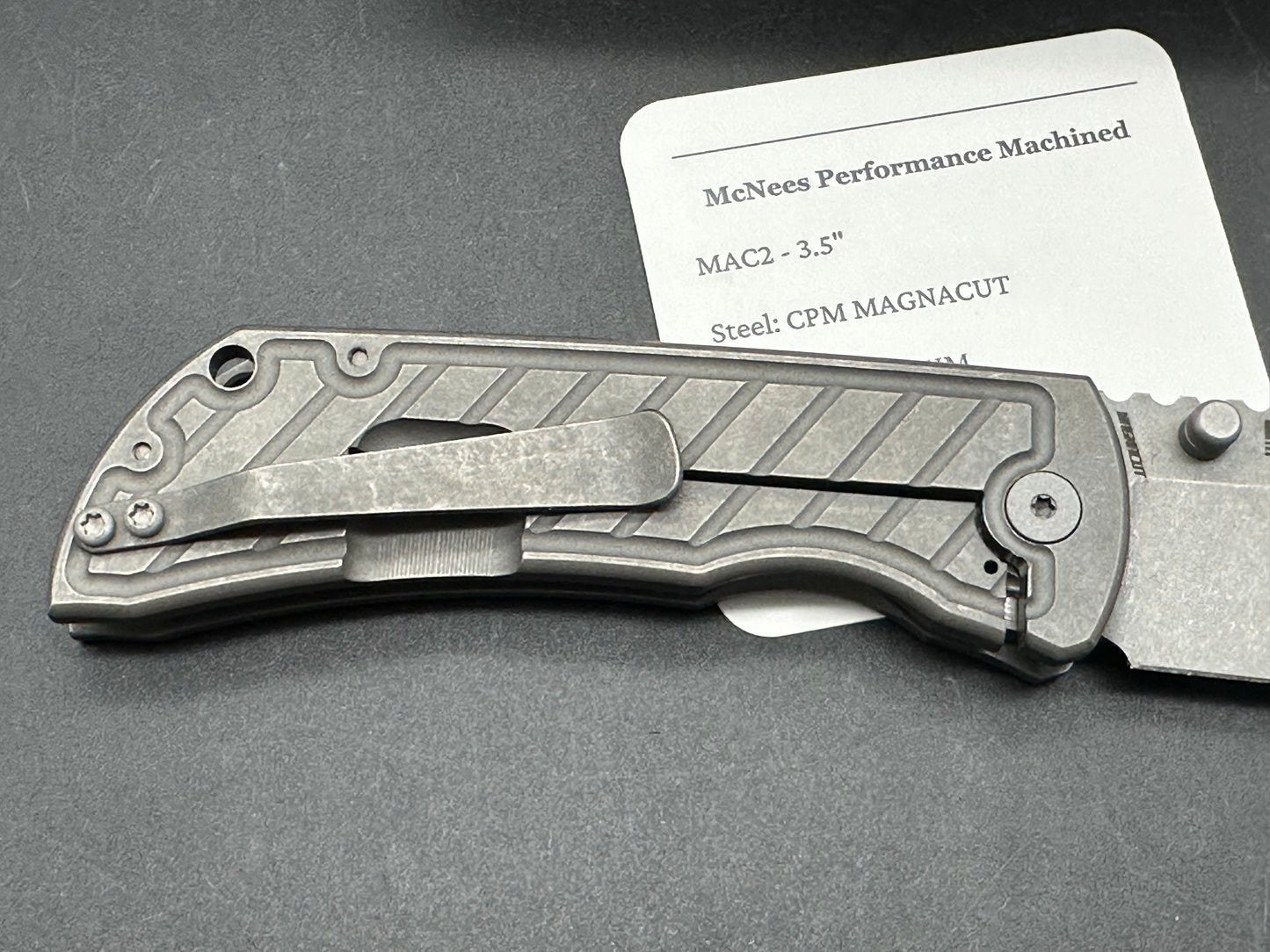 McNees Mac PM2 Atomic Fastback in (hollow grind) magnacut