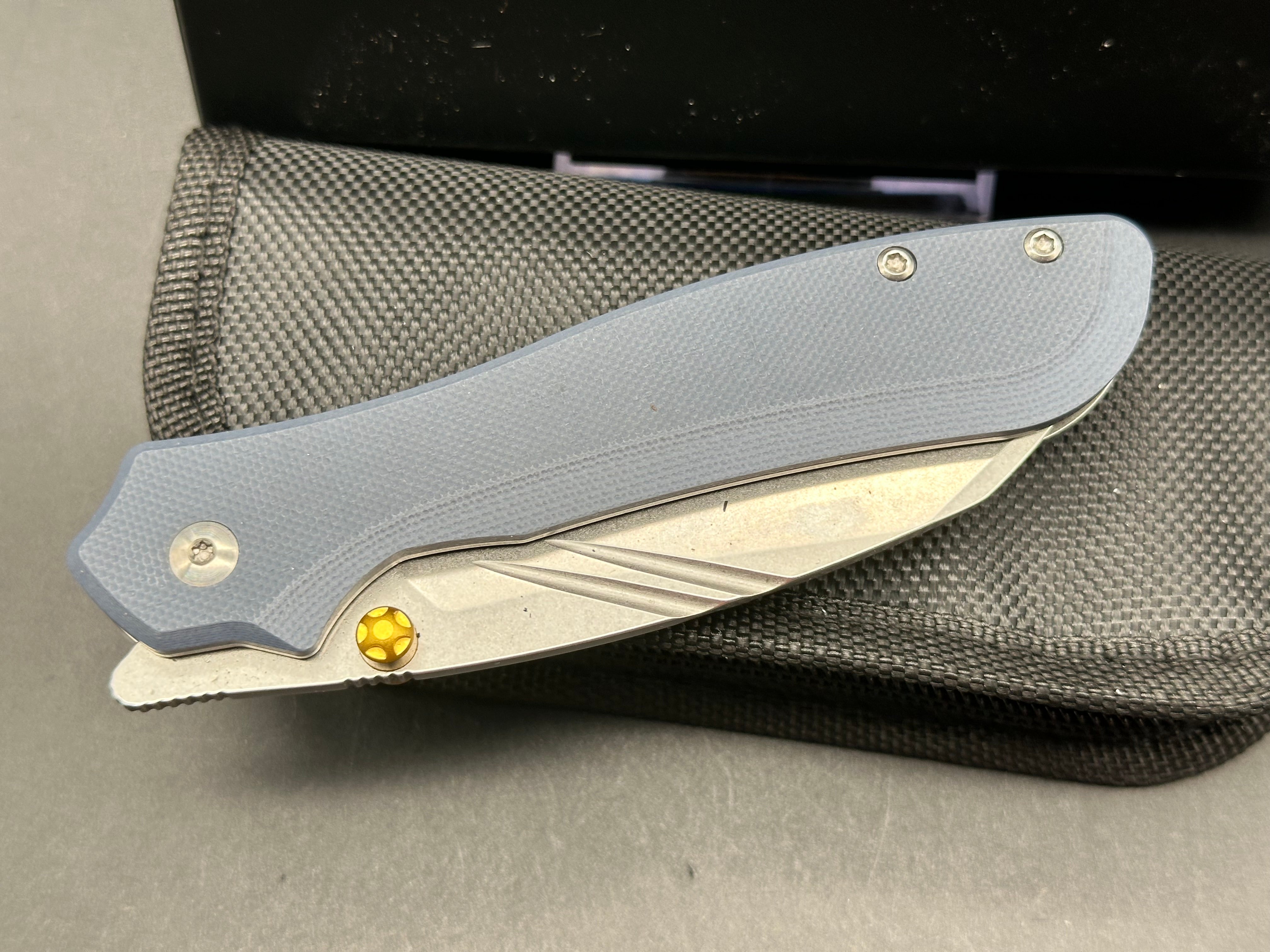 CJRB FUGLY GRAY G10 HANDLE AR-RPM9 WHARNCLIFFE PLAIN EDGE