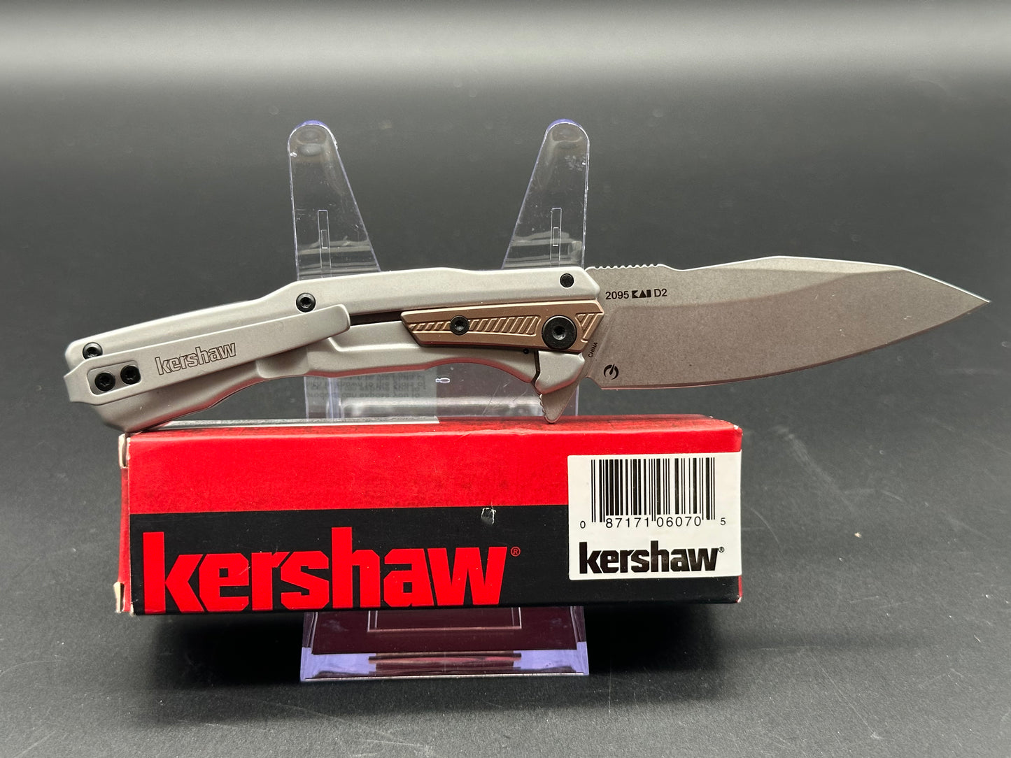 Kershaw Endgame Frame Lock Knife Bronze PVD/GFN (3.25" Stonewash)