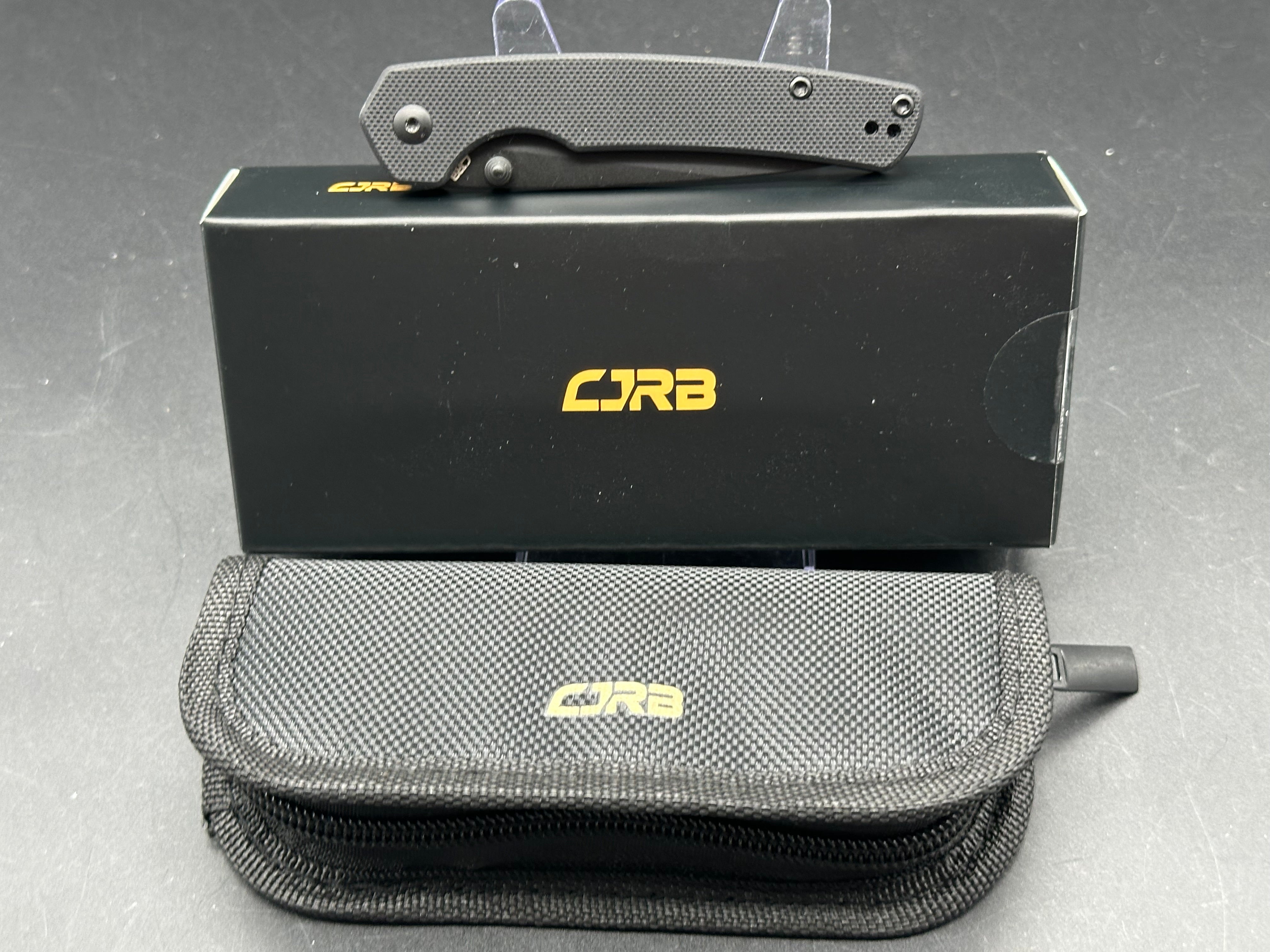 CJRB KAIN BLACK G10/ALUMINUM HANDLE AR-RPM9 DROP POINT