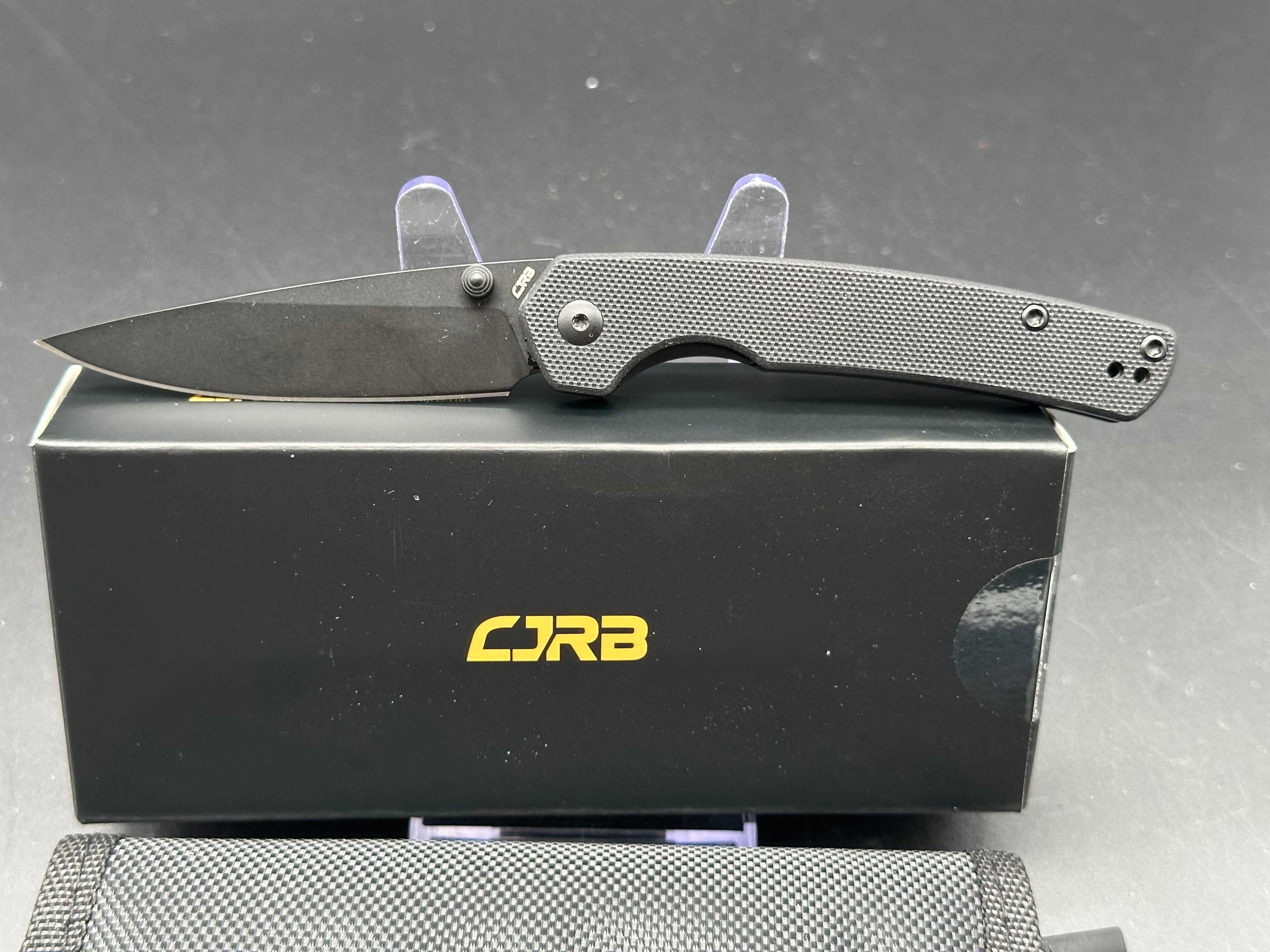 CJRB KAIN BLACK G10/ALUMINUM HANDLE AR-RPM9 DROP POINT