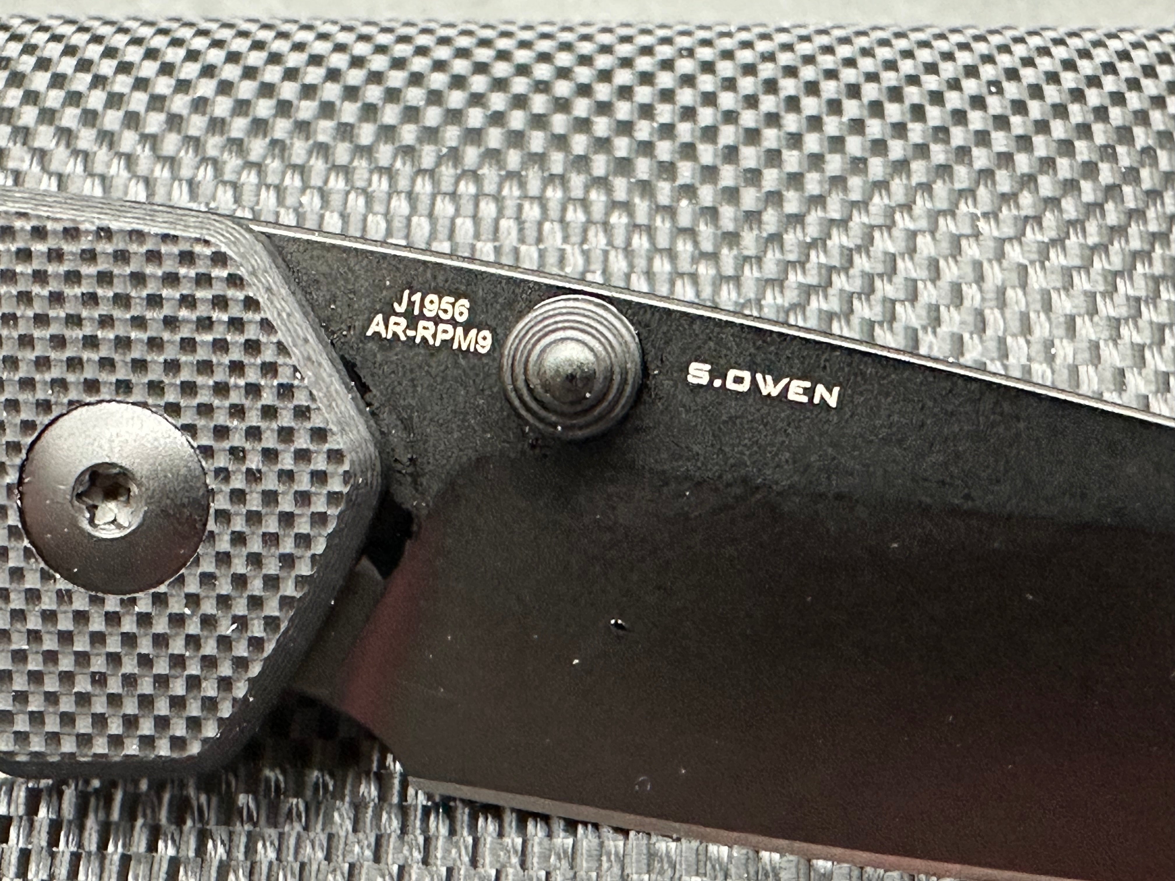 CJRB KAIN BLACK G10/ALUMINUM HANDLE AR-RPM9 DROP POINT
