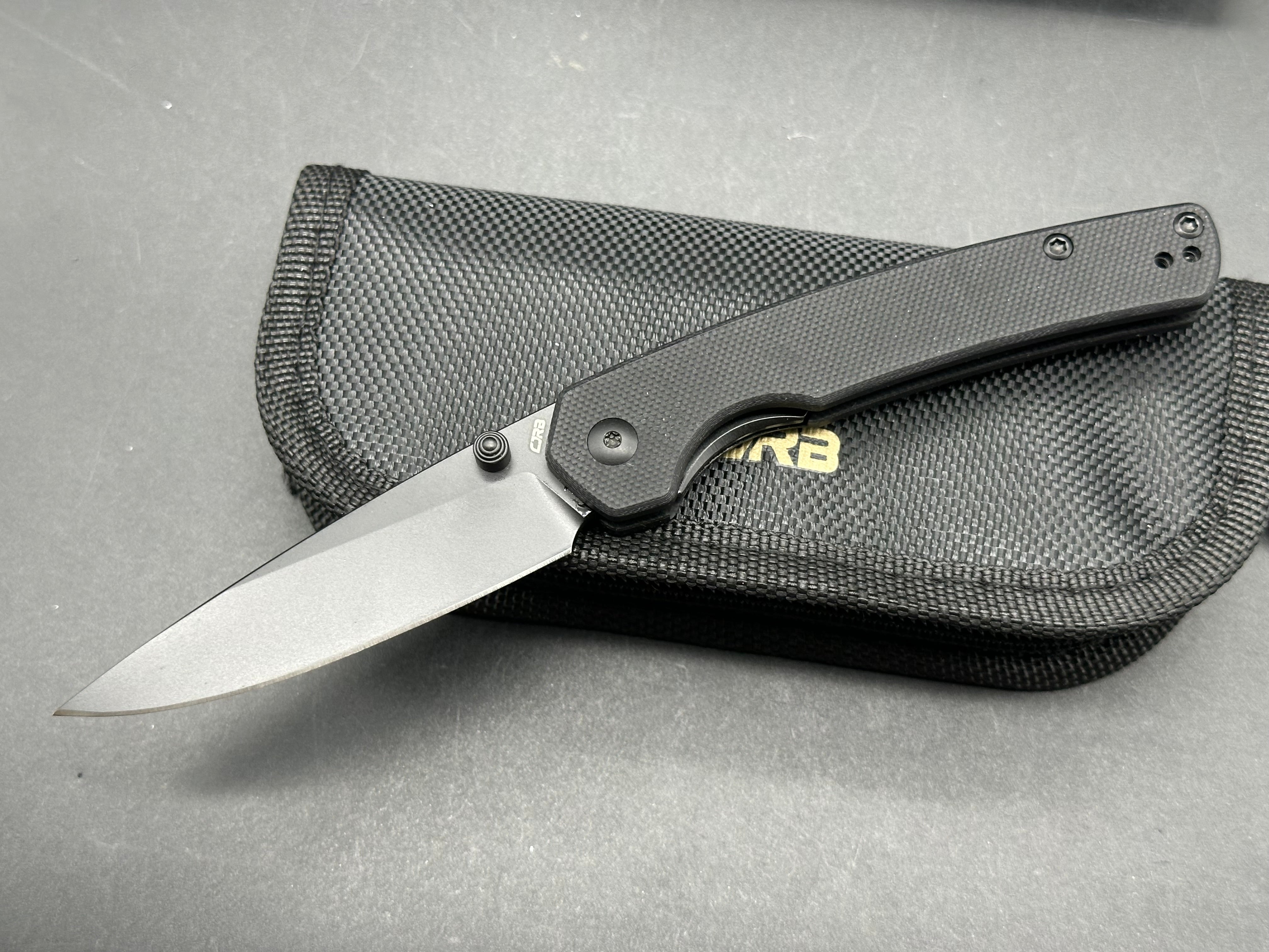 CJRB KAIN BLACK G10/ALUMINUM HANDLE AR-RPM9 DROP POINT