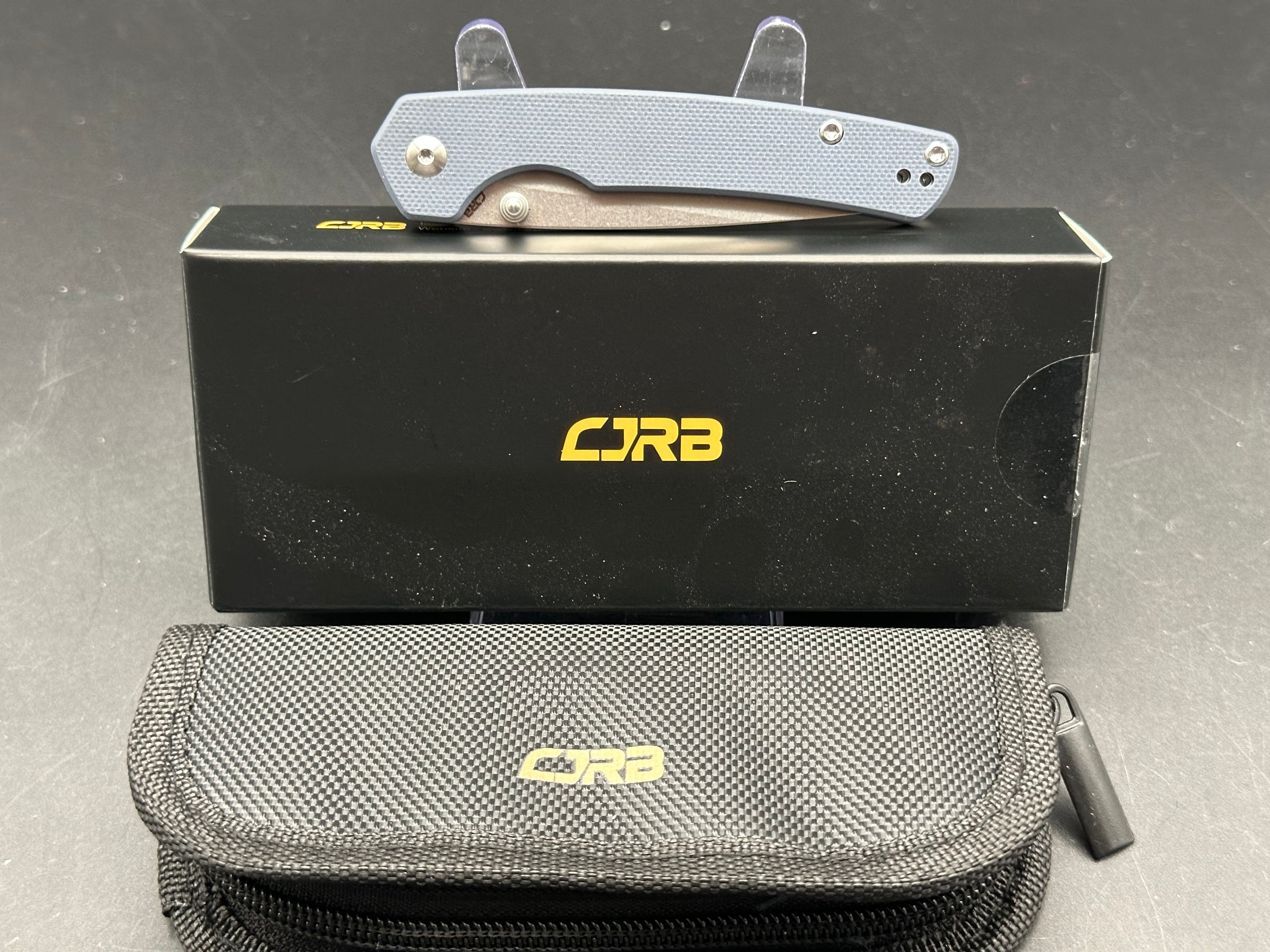 CJRB KAIN GRAY G10/ALUMINUM HANDLE AR-RPM9 DROP POINT