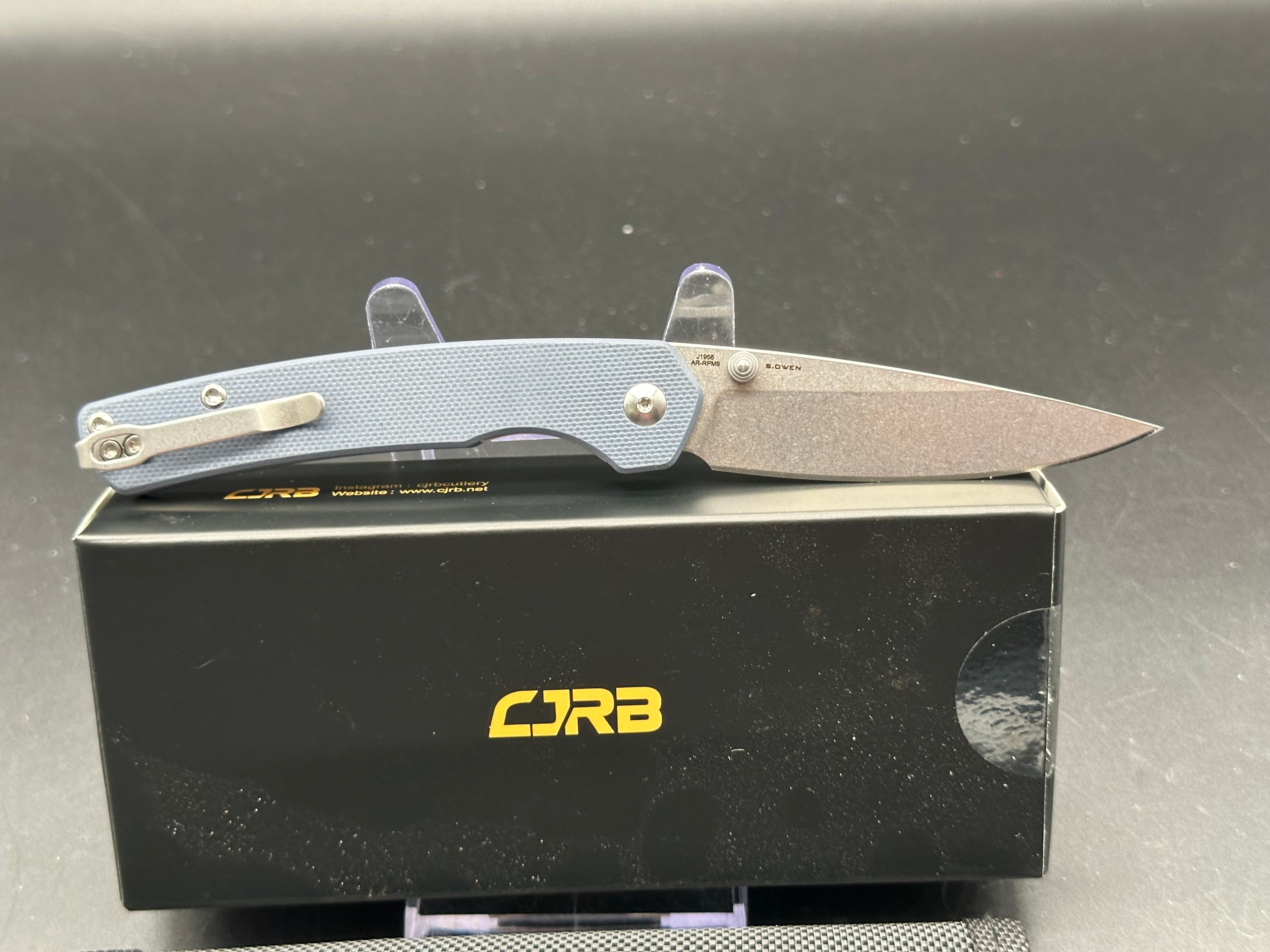 CJRB KAIN GRAY G10/ALUMINUM HANDLE AR-RPM9 DROP POINT