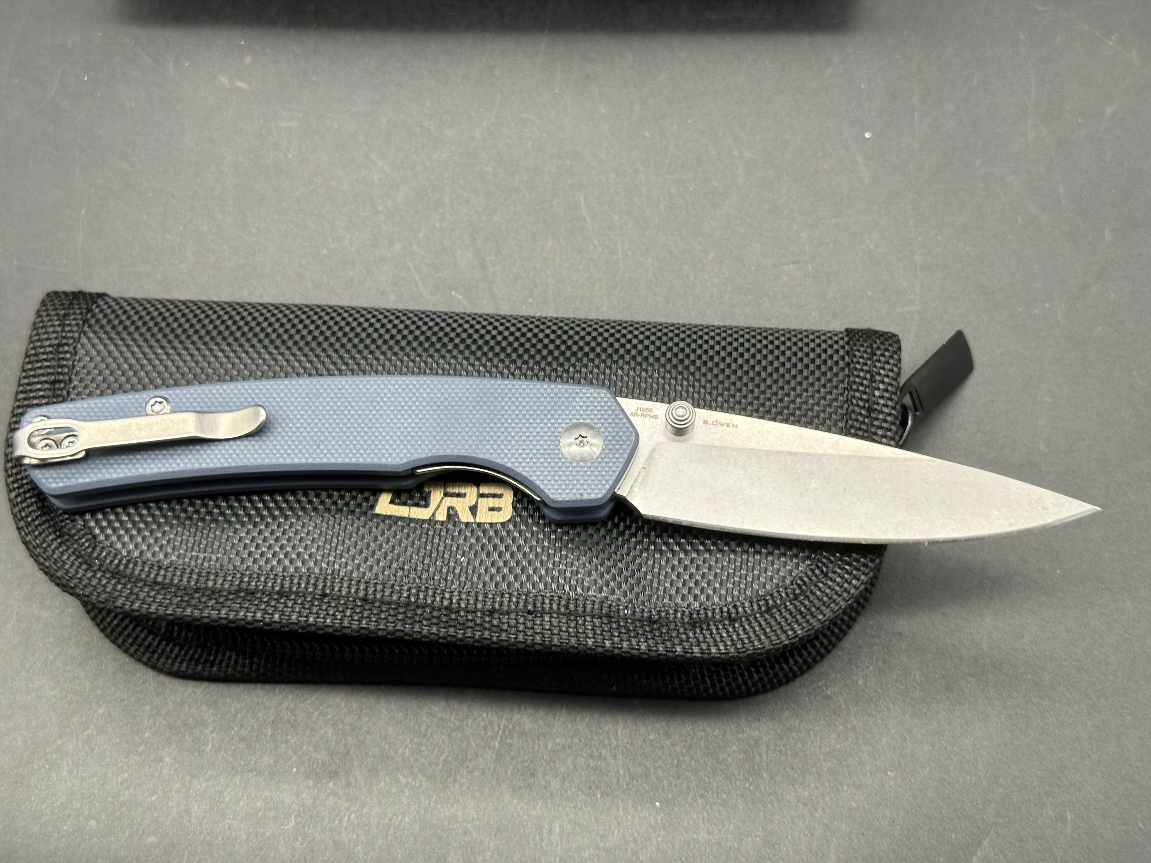 CJRB KAIN GRAY G10/ALUMINUM HANDLE AR-RPM9 DROP POINT
