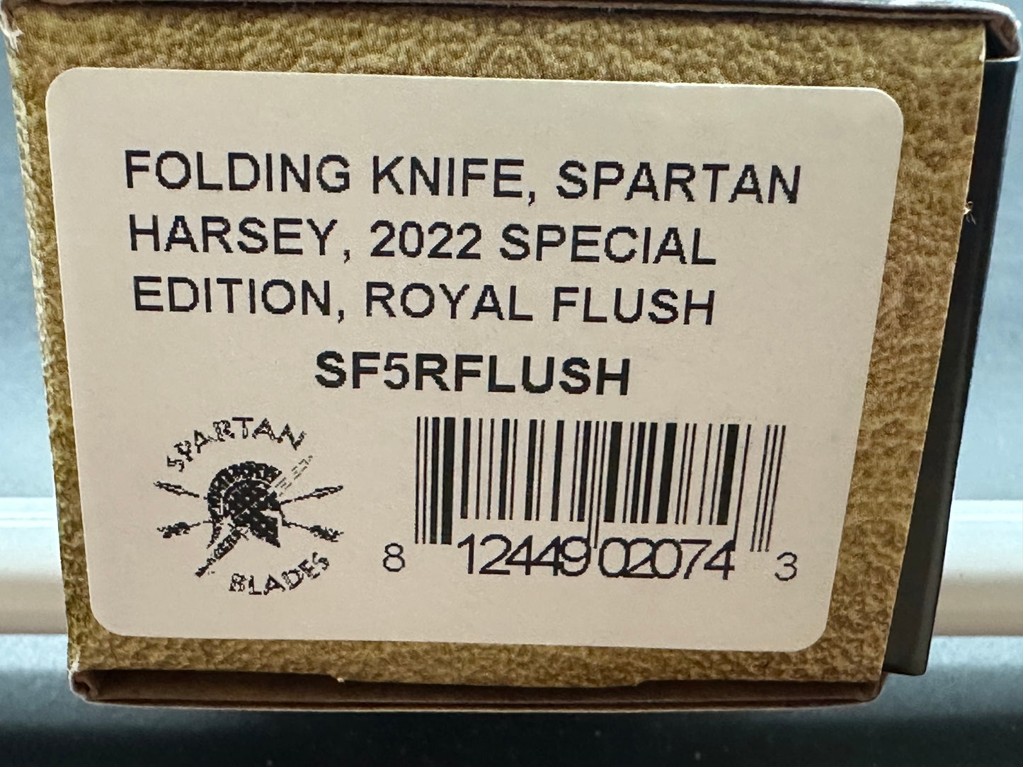 Spartan Blades Harley Special Edition 2022 Royal Flush S45VN 4” blade