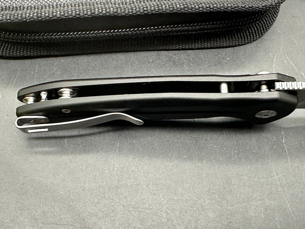 Civivi Kitefin, 3.22" 14C28N Satin Drop Point Blade with Black Aluminum Scales