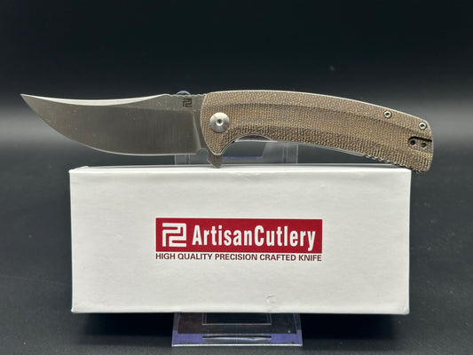 Artisan Cutlery Arroyo Liner Lock Knife OD Green Micarta