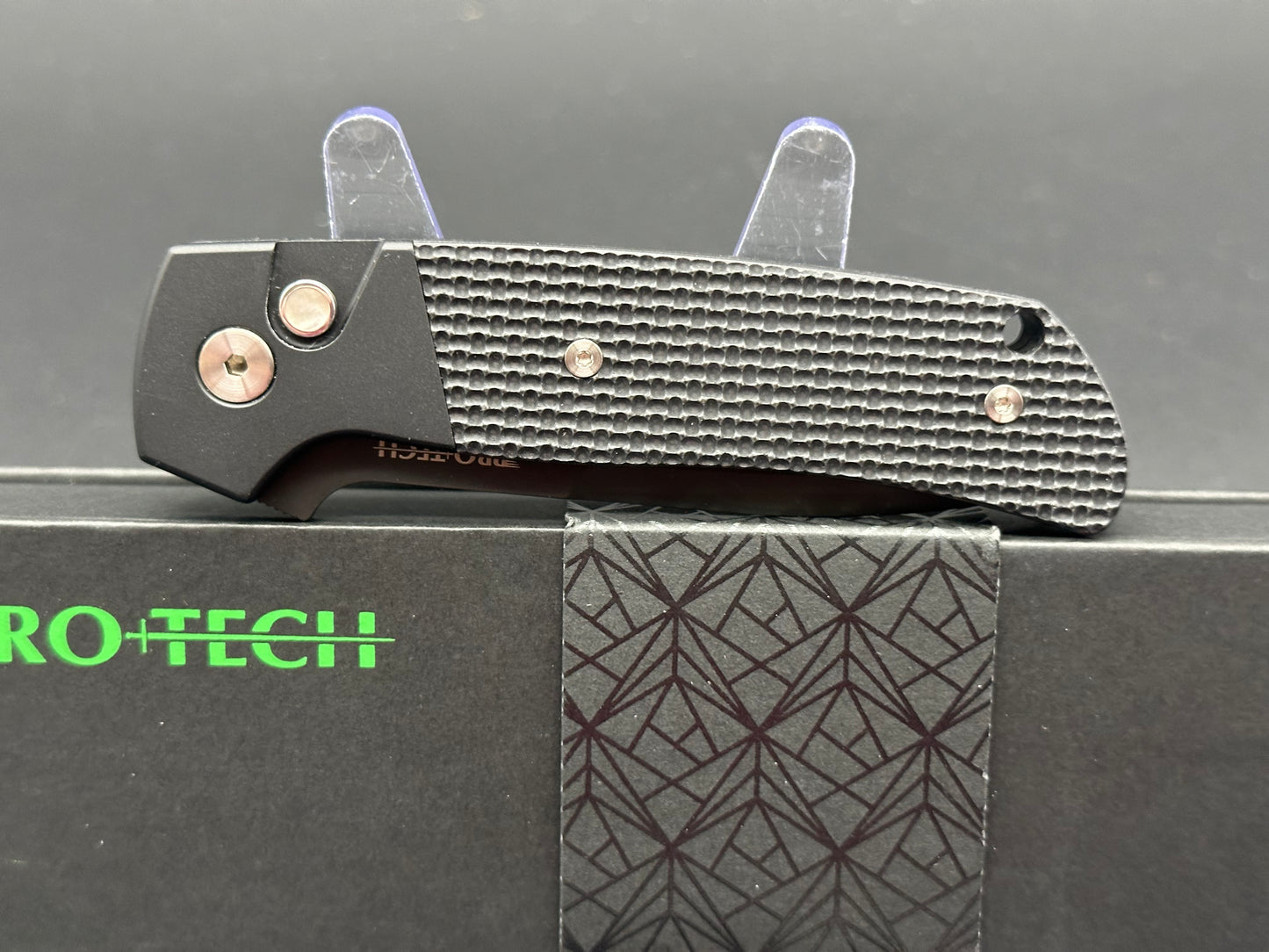 ProTech Terzuola ATCF MagnaCut Automatic Knife Black G-10 (3.5" DLC)