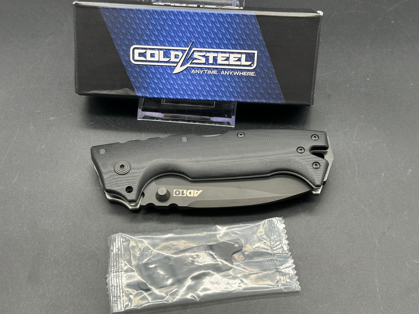 Cold Steel AD-10, S35VN blade steel, black G-10