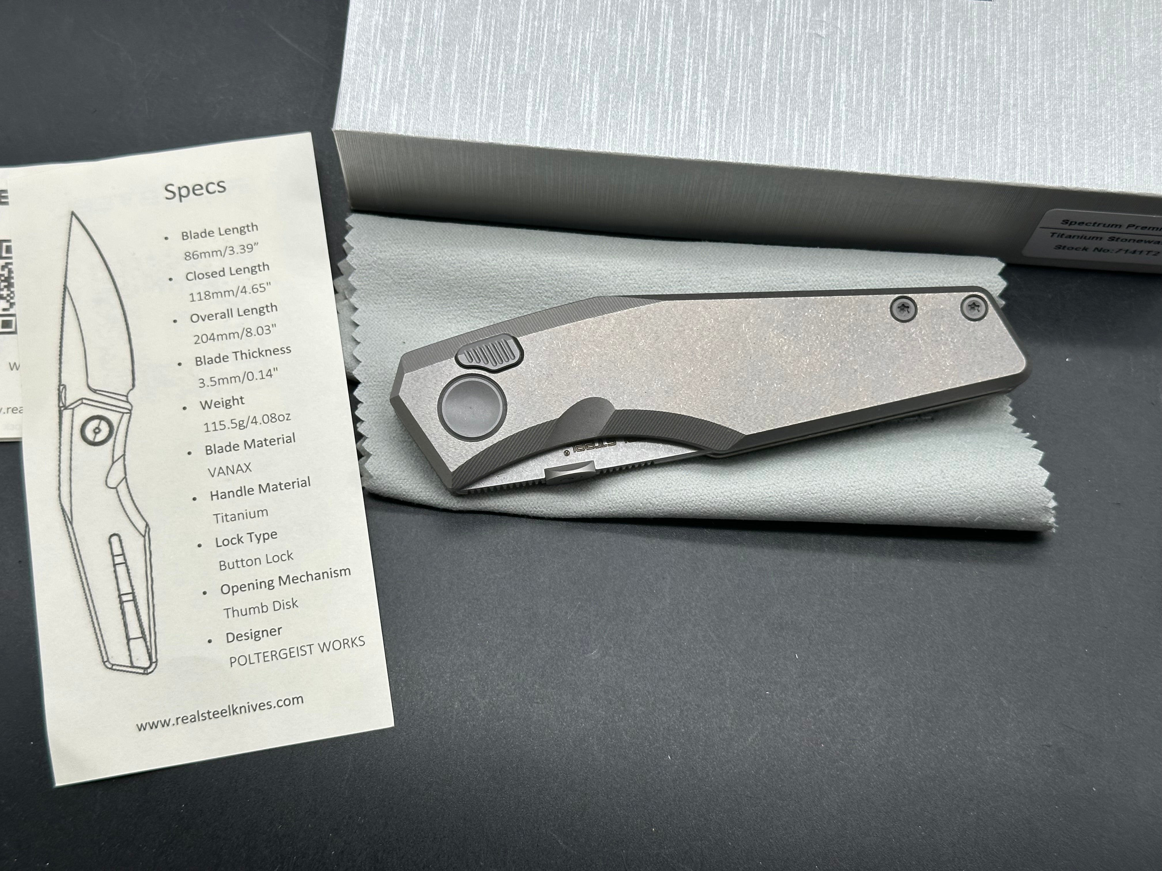 Real Steel Spectrum Premium | Titanium | VANAX SuperClean