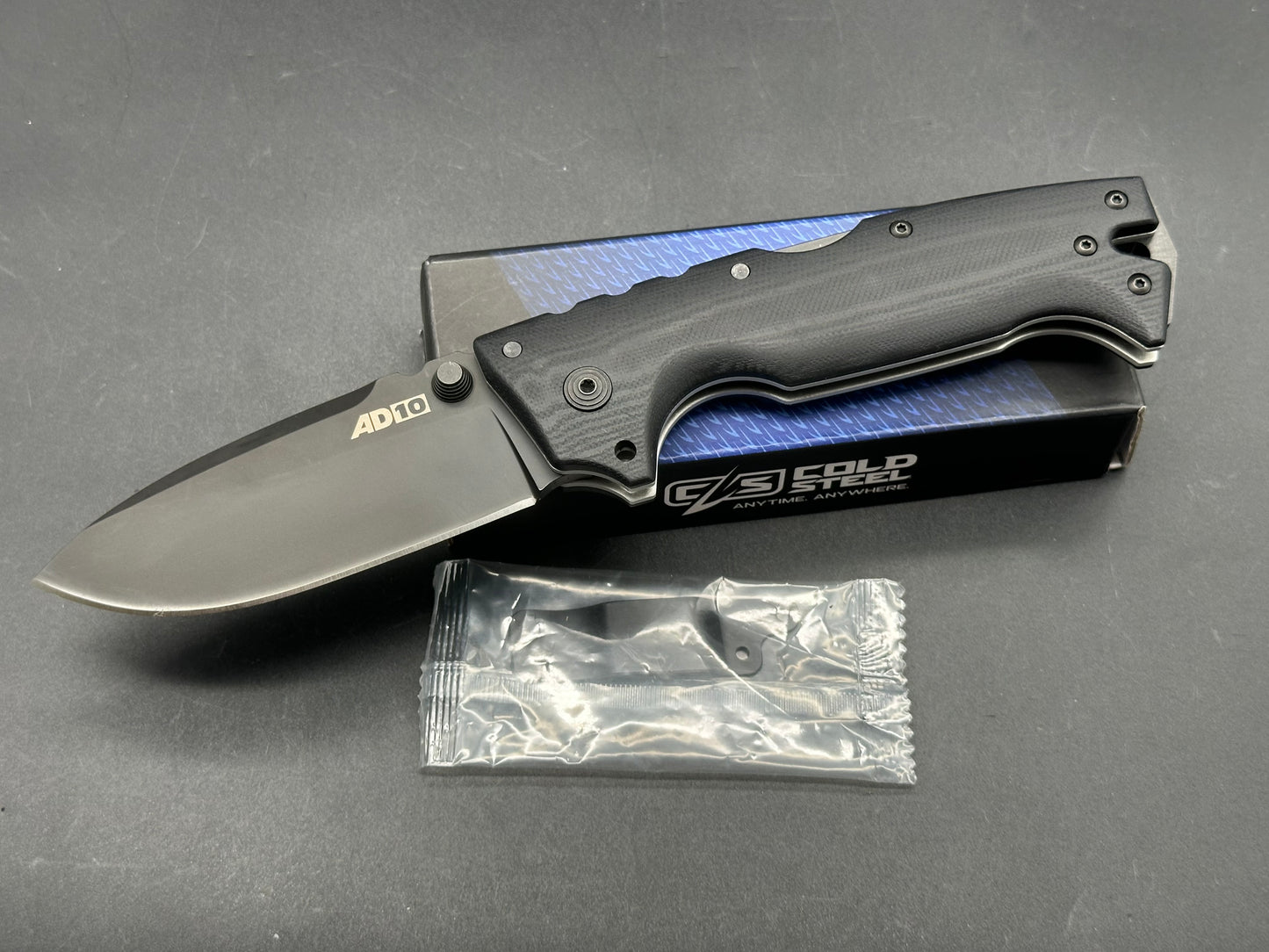 Cold Steel AD-10, S35VN blade steel, black G-10