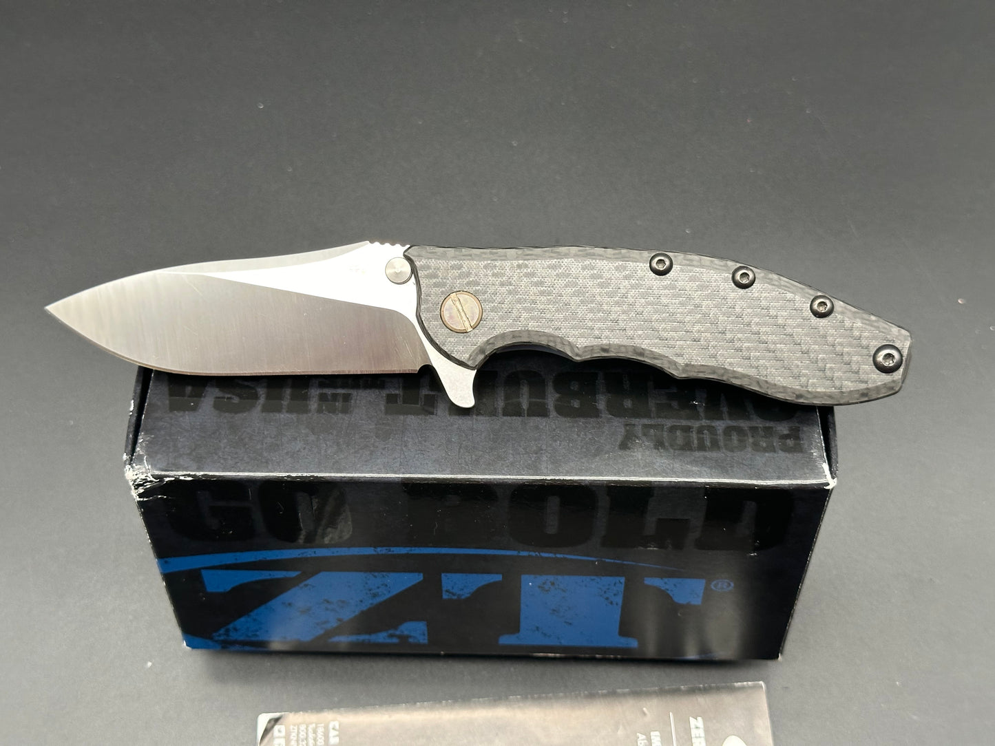 Zero Tolerance Hinderer 0562CF Knife Carbon Fiber (3.5" Satin)