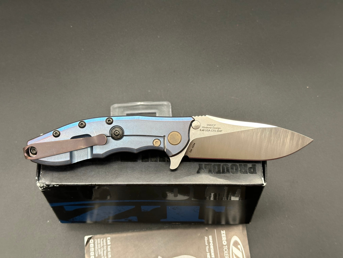 Zero Tolerance Hinderer 0562CF Knife Carbon Fiber (3.5" Satin)