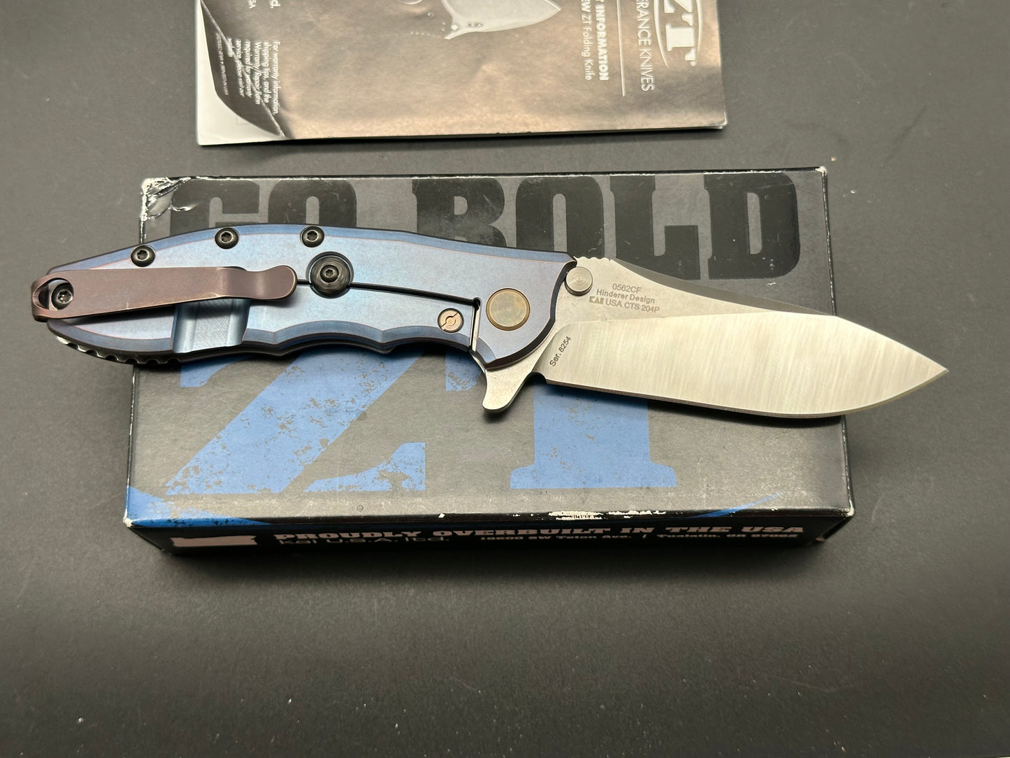 Zero Tolerance Hinderer 0562CF Knife Carbon Fiber (3.5" Satin)