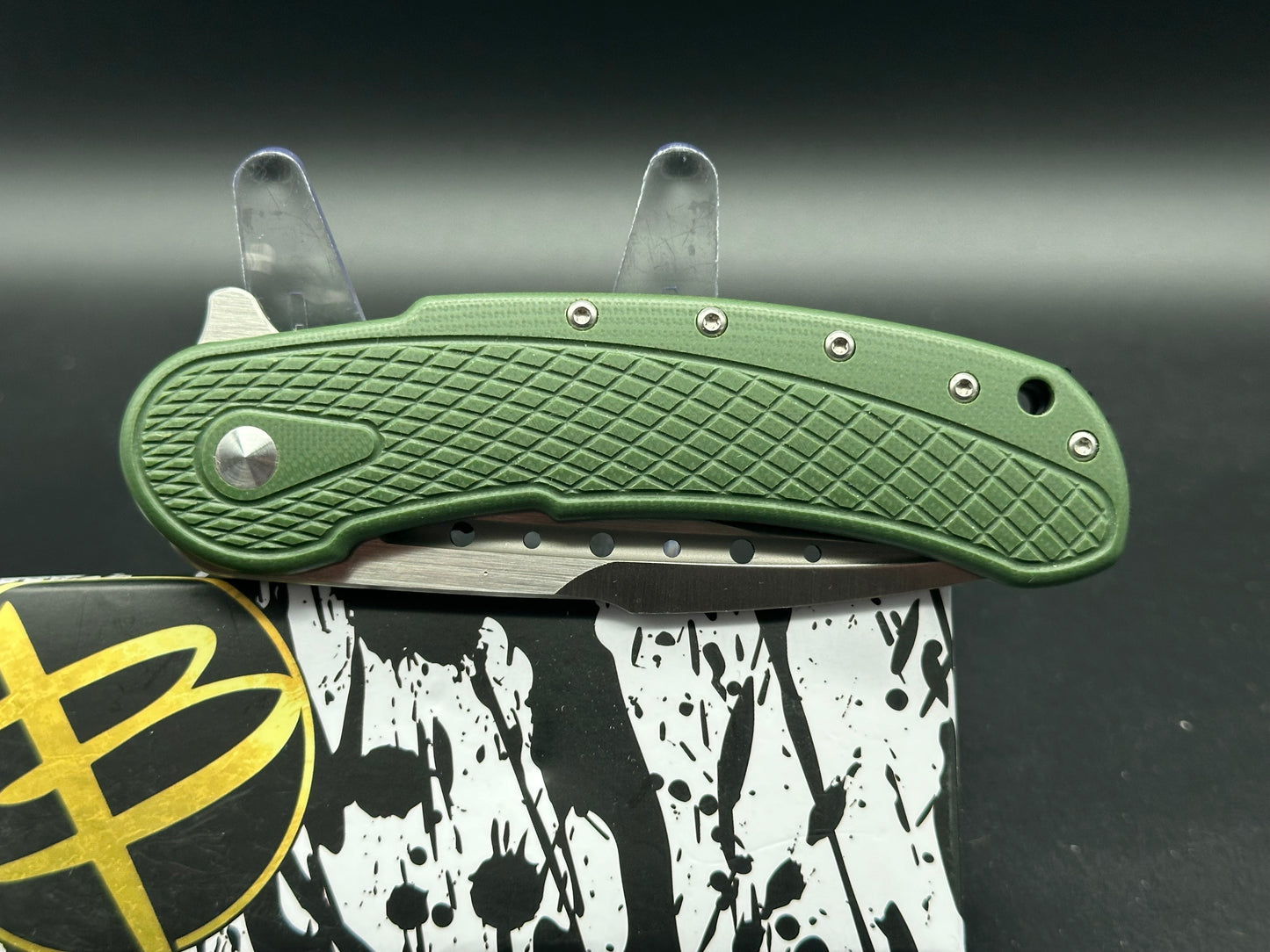 Begg Knives Bodega Frame Lock Knife OD Green G-10